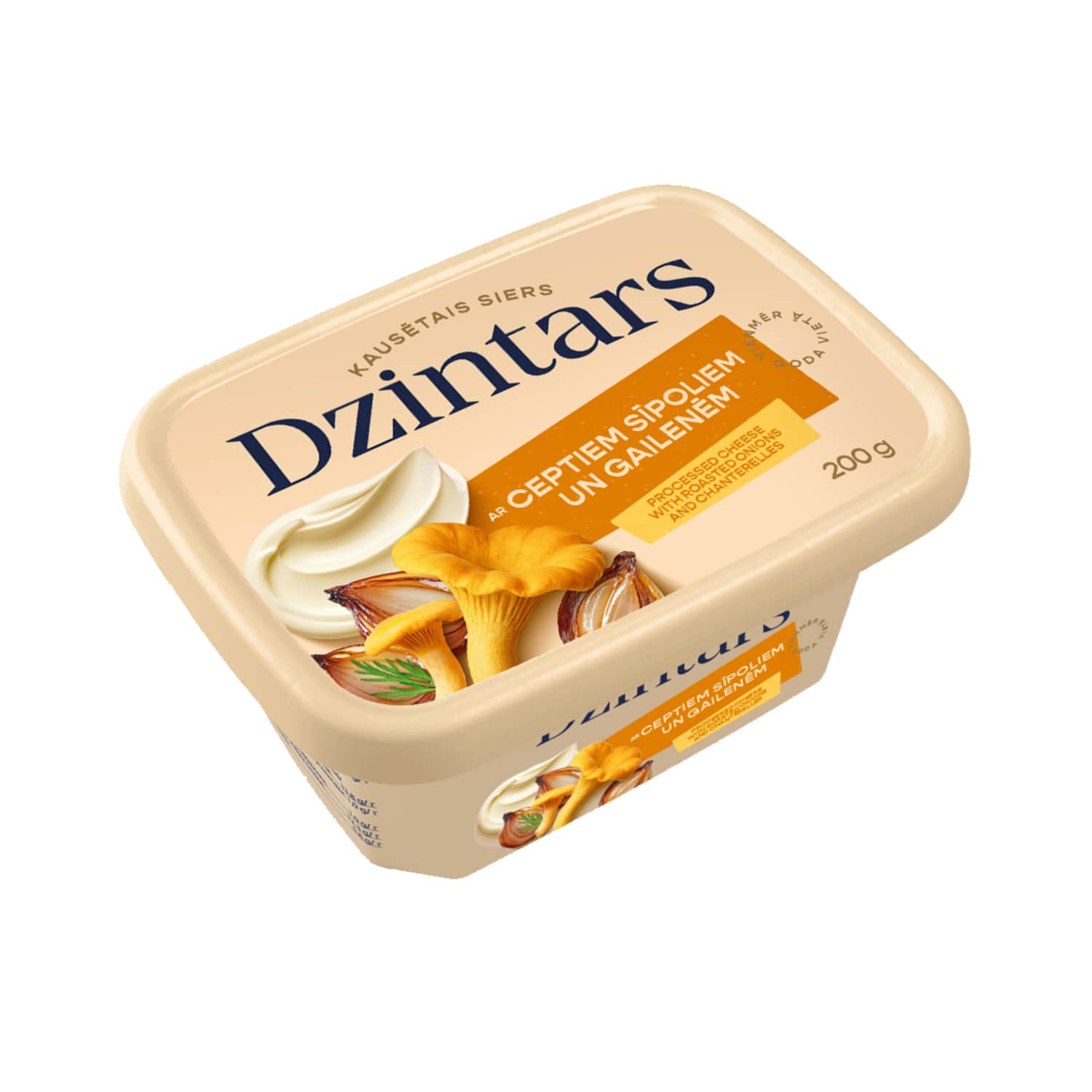 Kausēt. siers Dzintars sīpoli, gailenes 200g