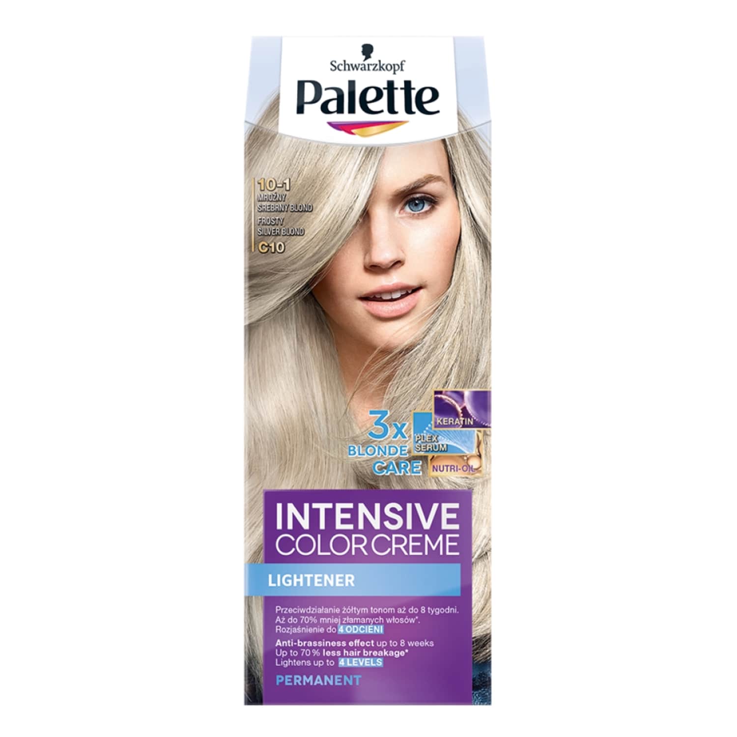 J.värvipalett 10-1 arkt. hõbeblond (C10)