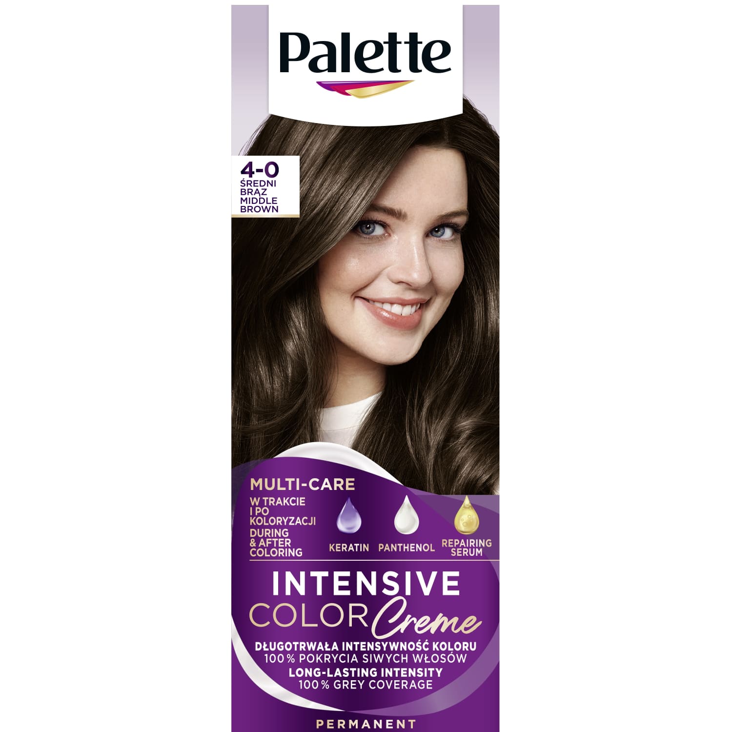 Juuksevärvi palett 4-0 keskm. pruun (N3)