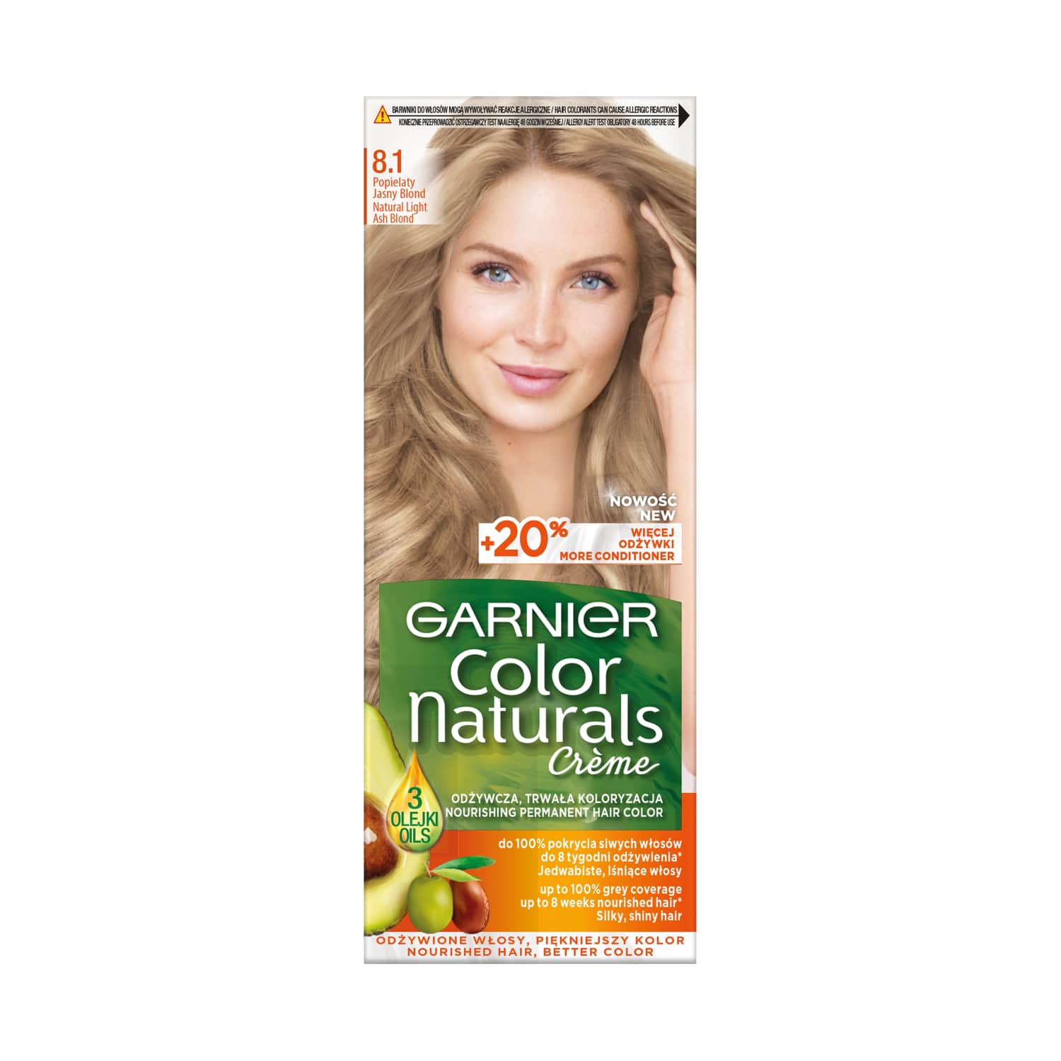 Matu krāsa Garnier color naturals nr.8.1
