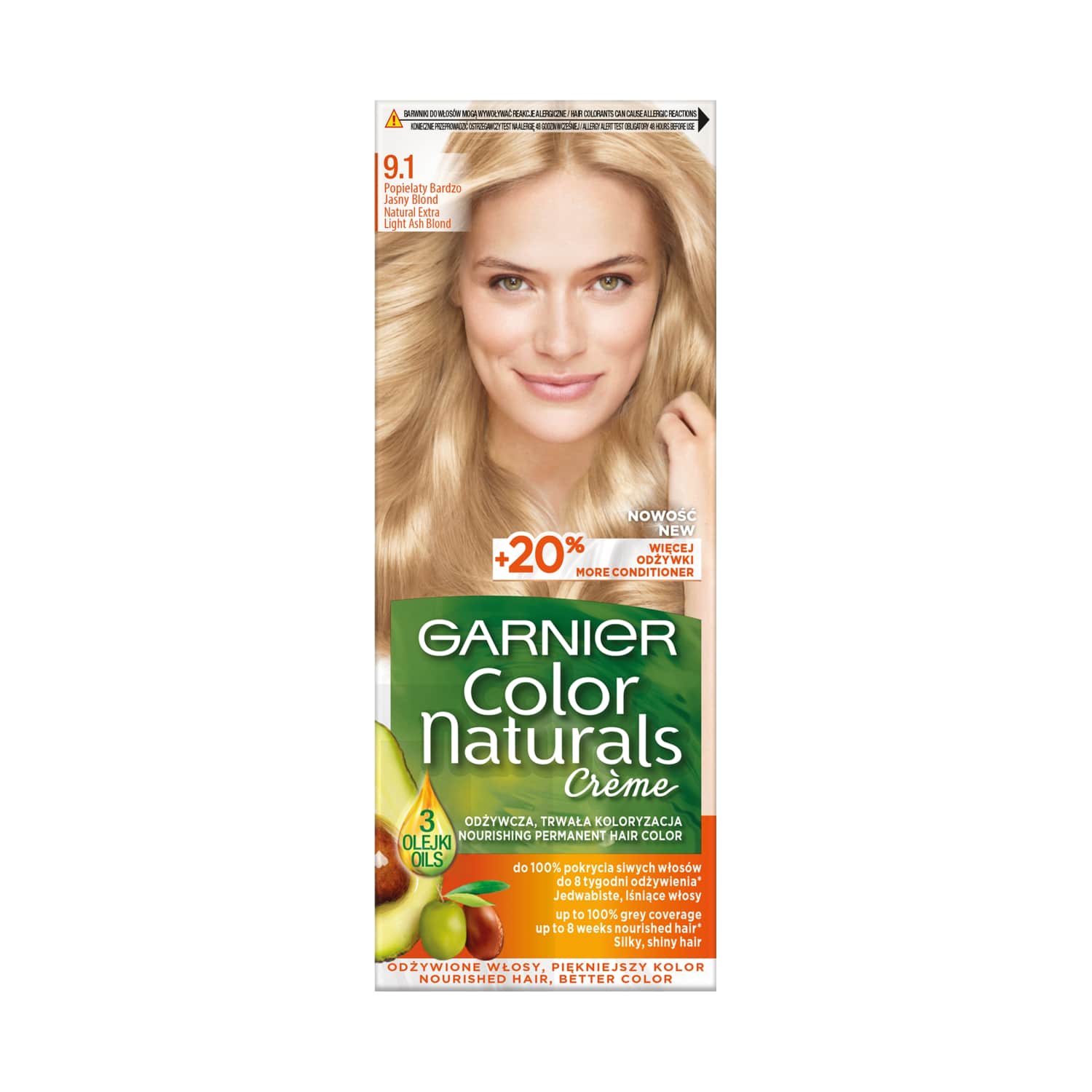 Matu krāsa Garnier color naturals nr.9.1