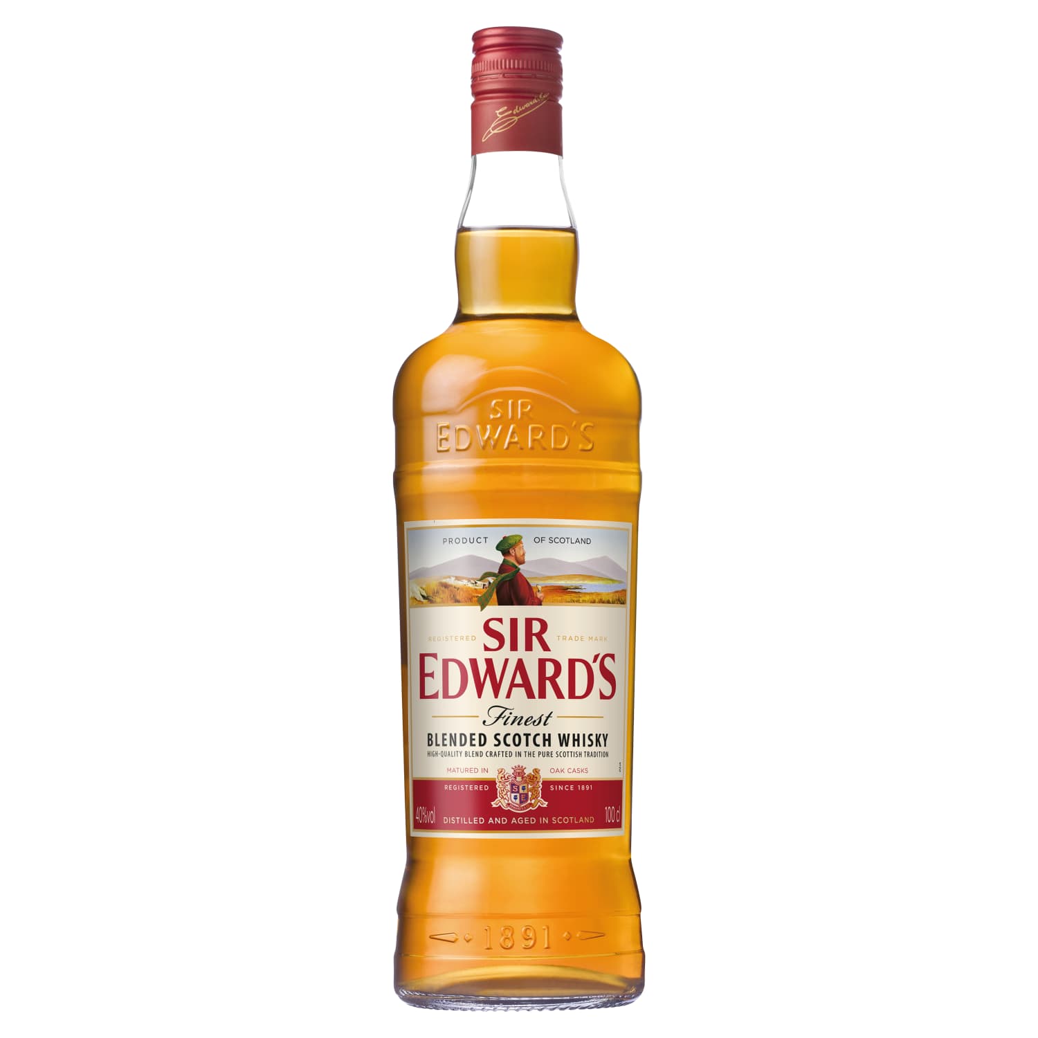 Viskijs Sir Edwards 40% 1l