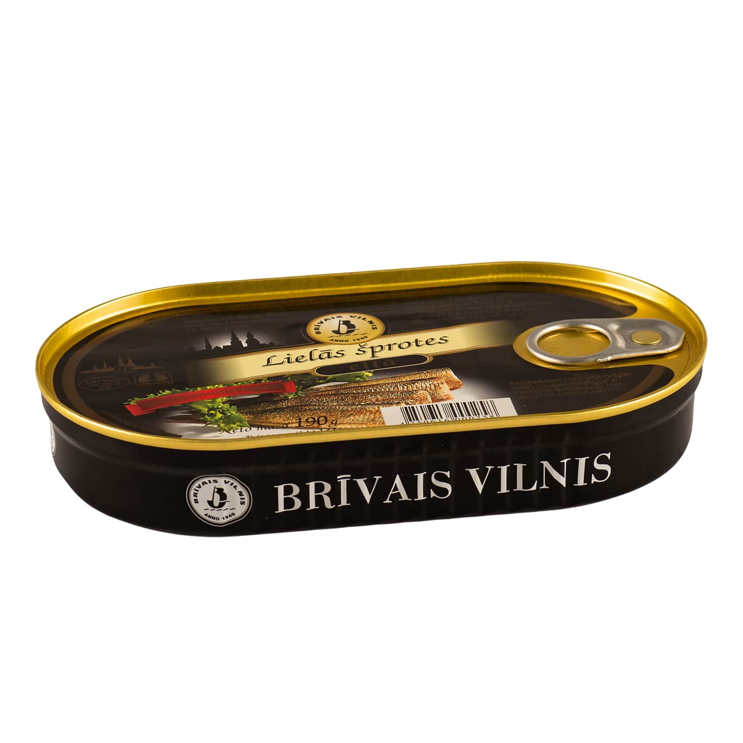 Šprotes eļļā lielās 190g/133g