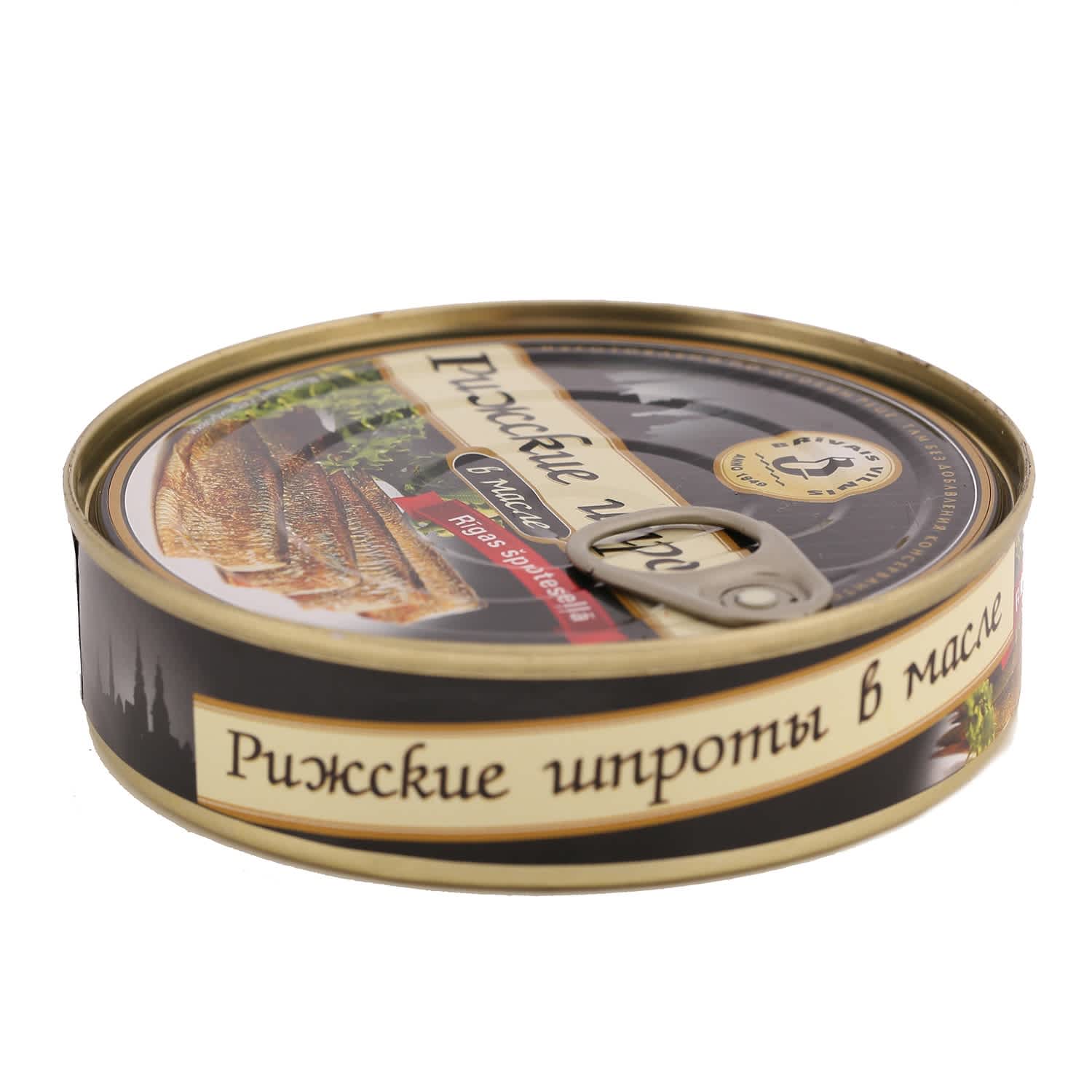 Šprotes Rīgas eļļā ar atslēdziņu 160g/112g