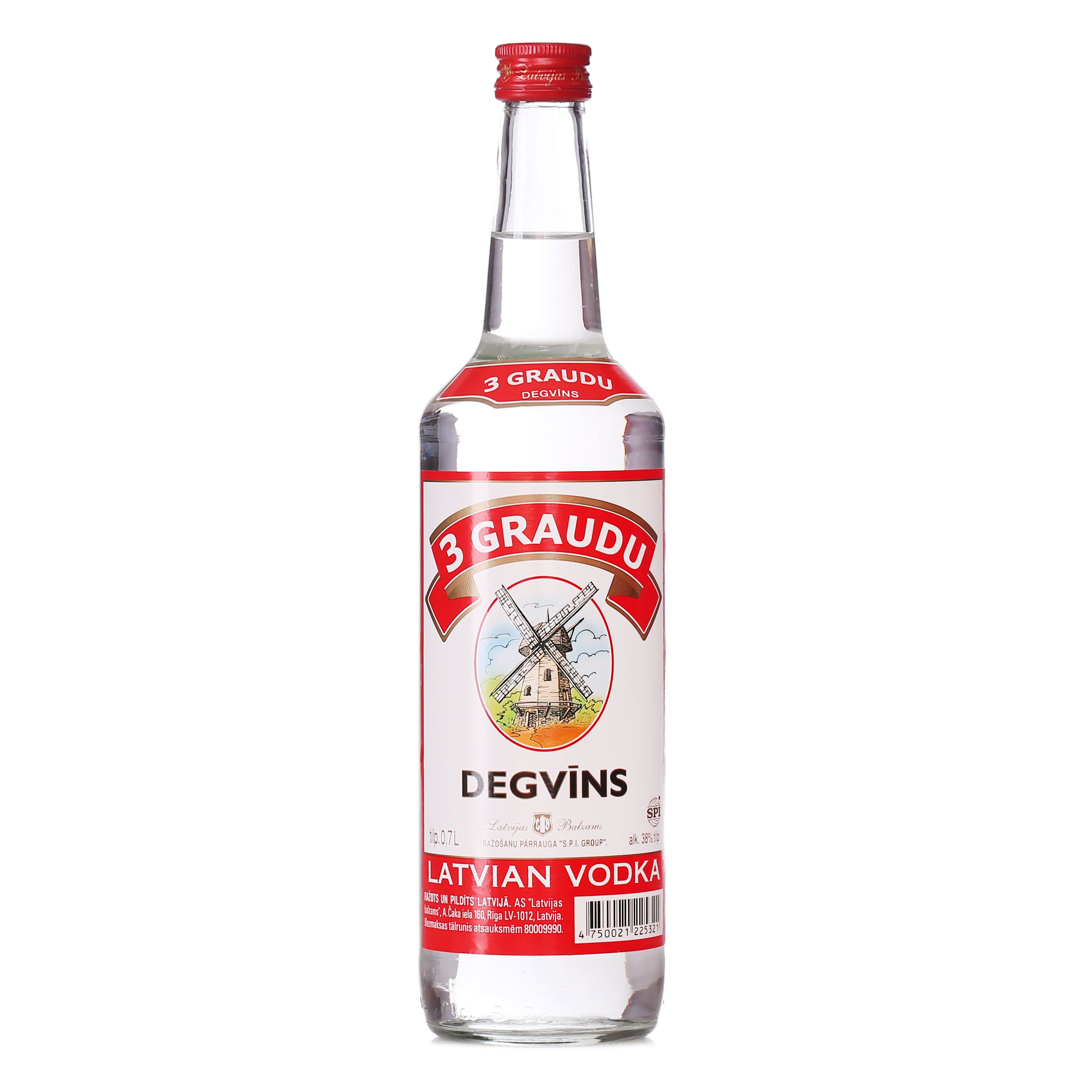 Degvīns Latvijas Balzams 3 Graudu 38% 0,7l