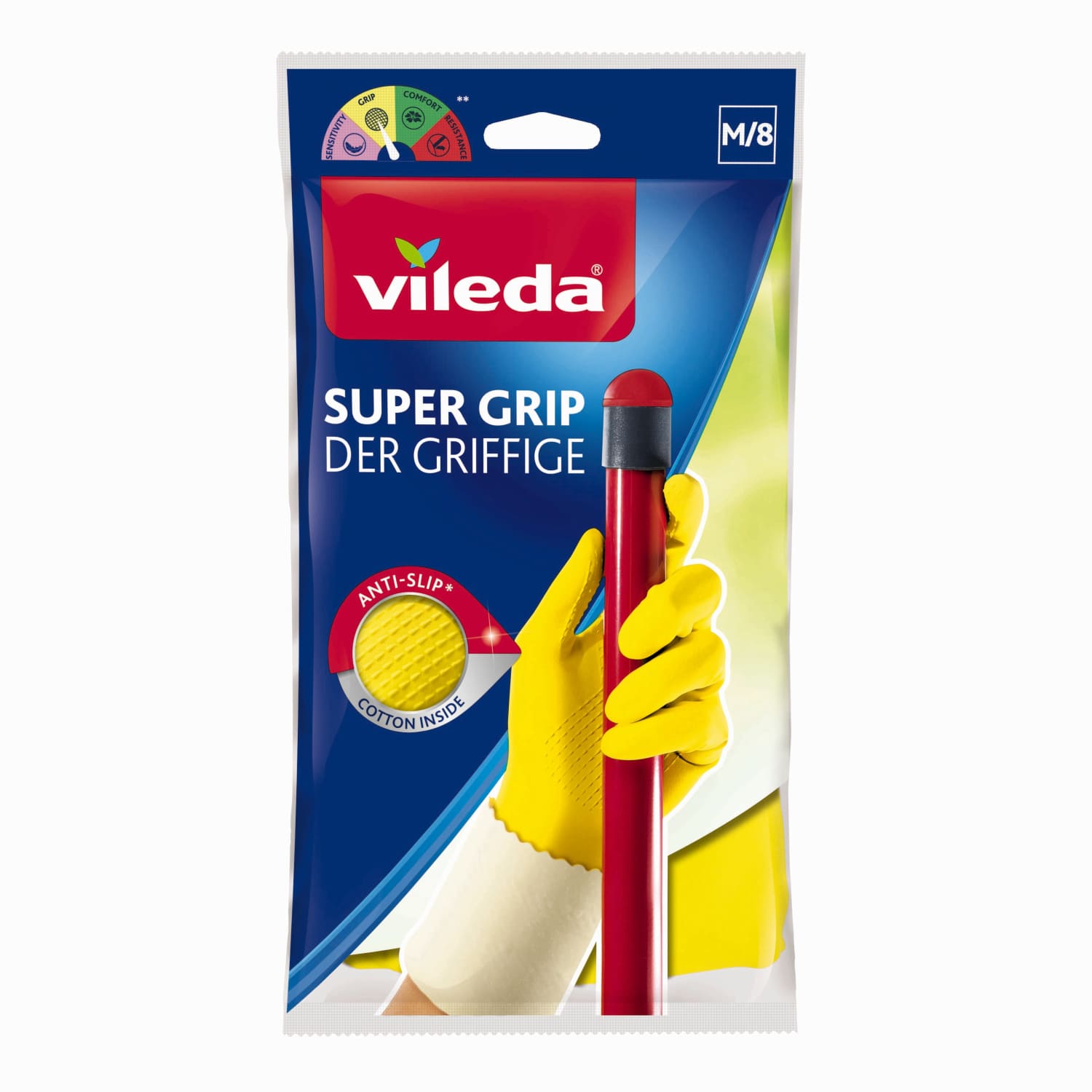 Pirštinės VILEDA SUPER GRIP, M, SS26