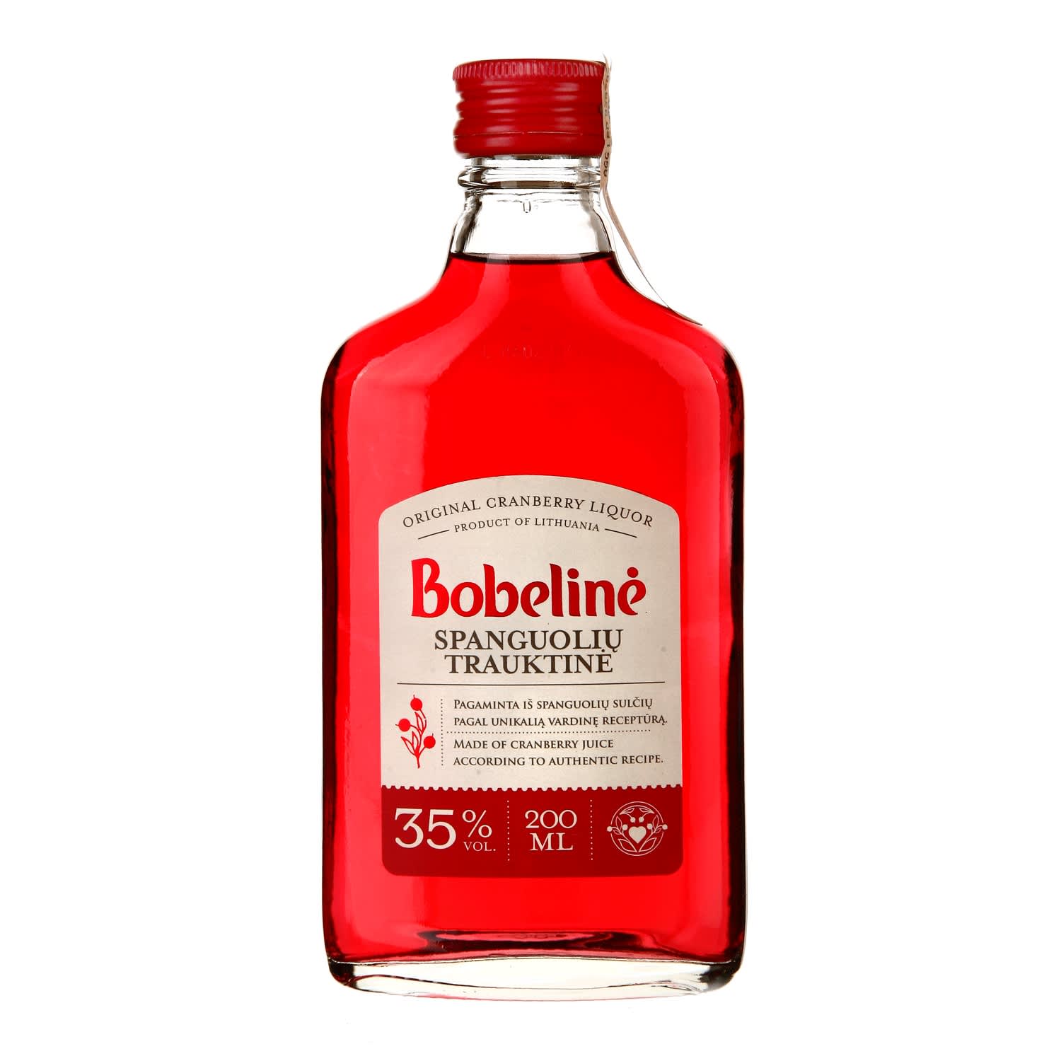 Spanguolių trauktinė BOBELINĖ, 35%, 0,2l