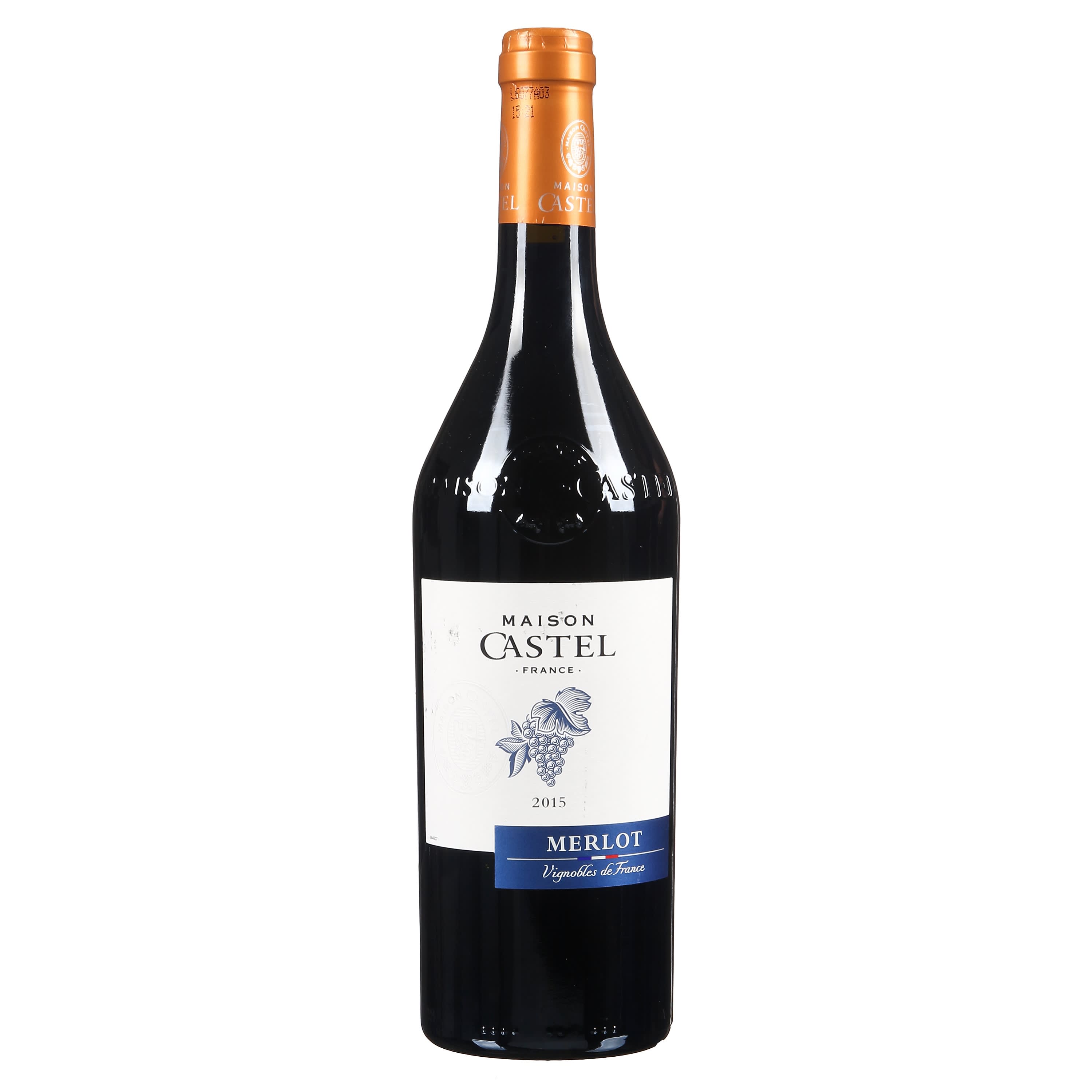 Raud.saus.vynas MAISON CASTEL MERLOT, 0,75l