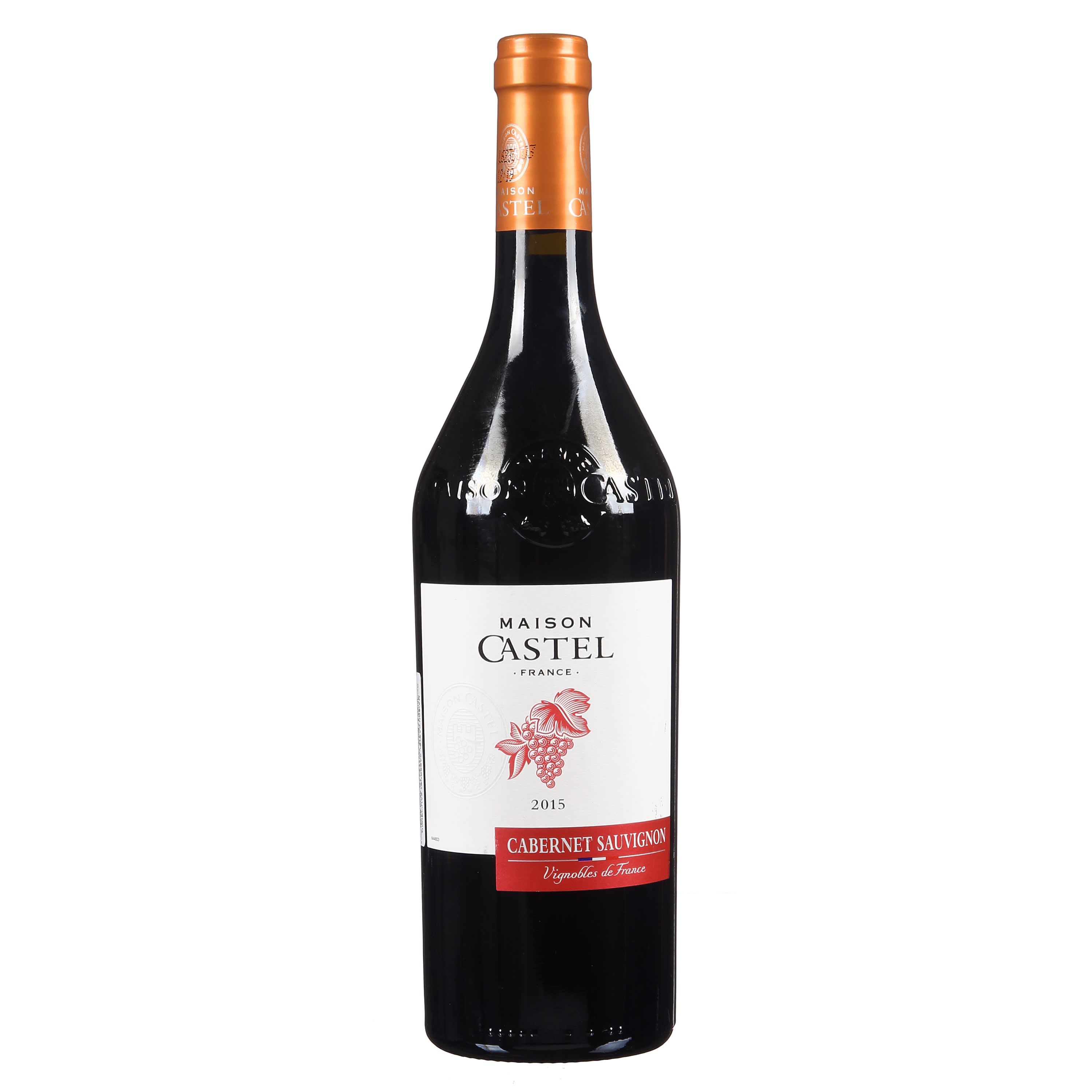 Raud.sausas vynas MAISON CASTEL SAUV., 0,75l