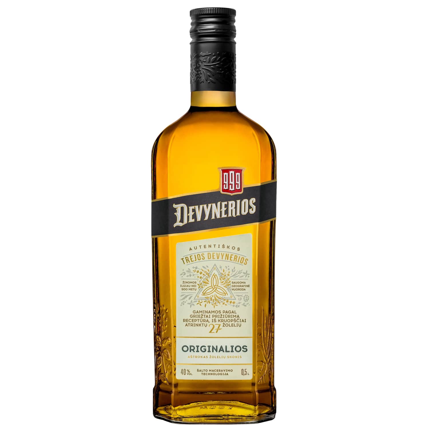 Trauktinė TREJOS DEVYNERIOS, 40 %, 0,5 l