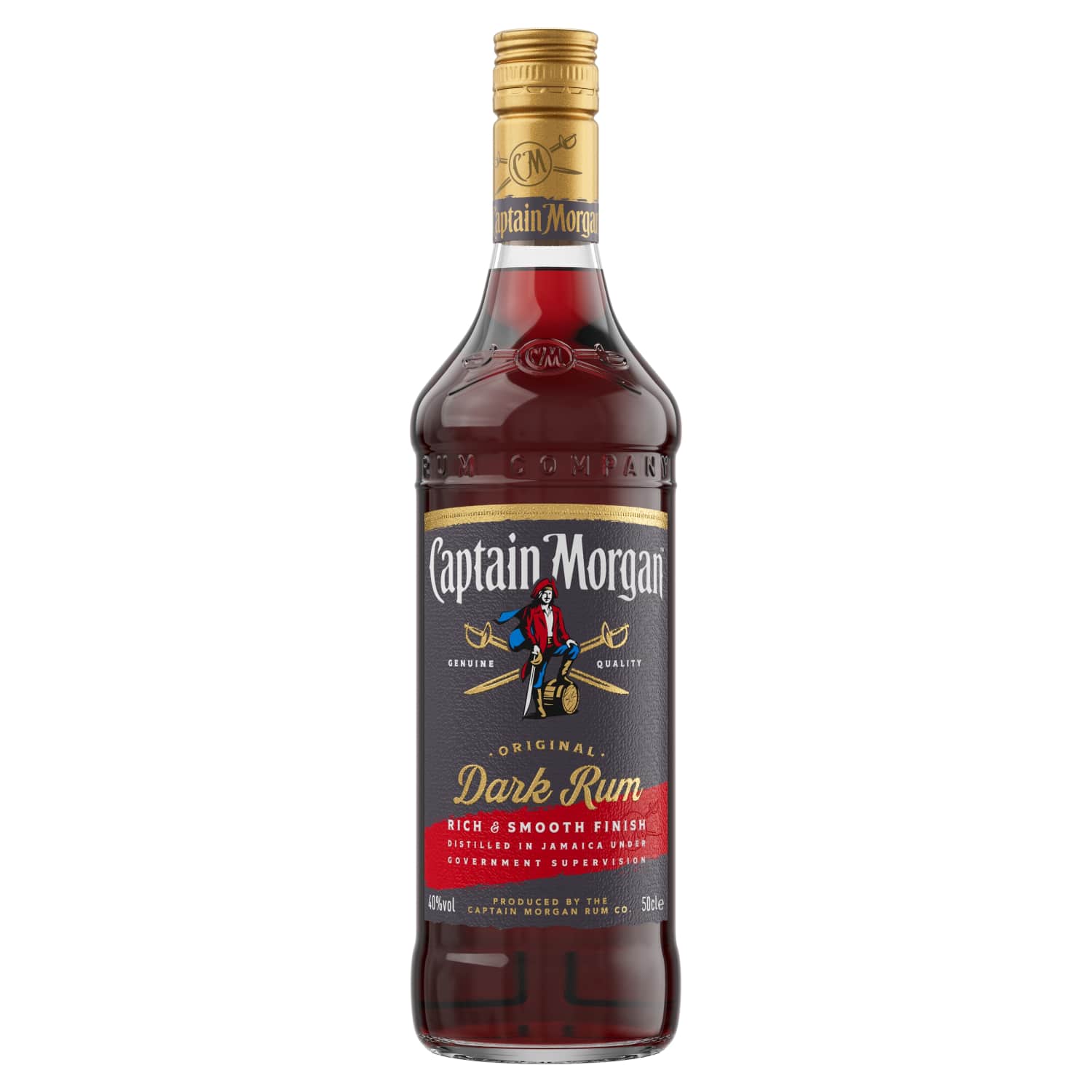 Rumm Captain Morgan Dark Rum 40% 0,5l