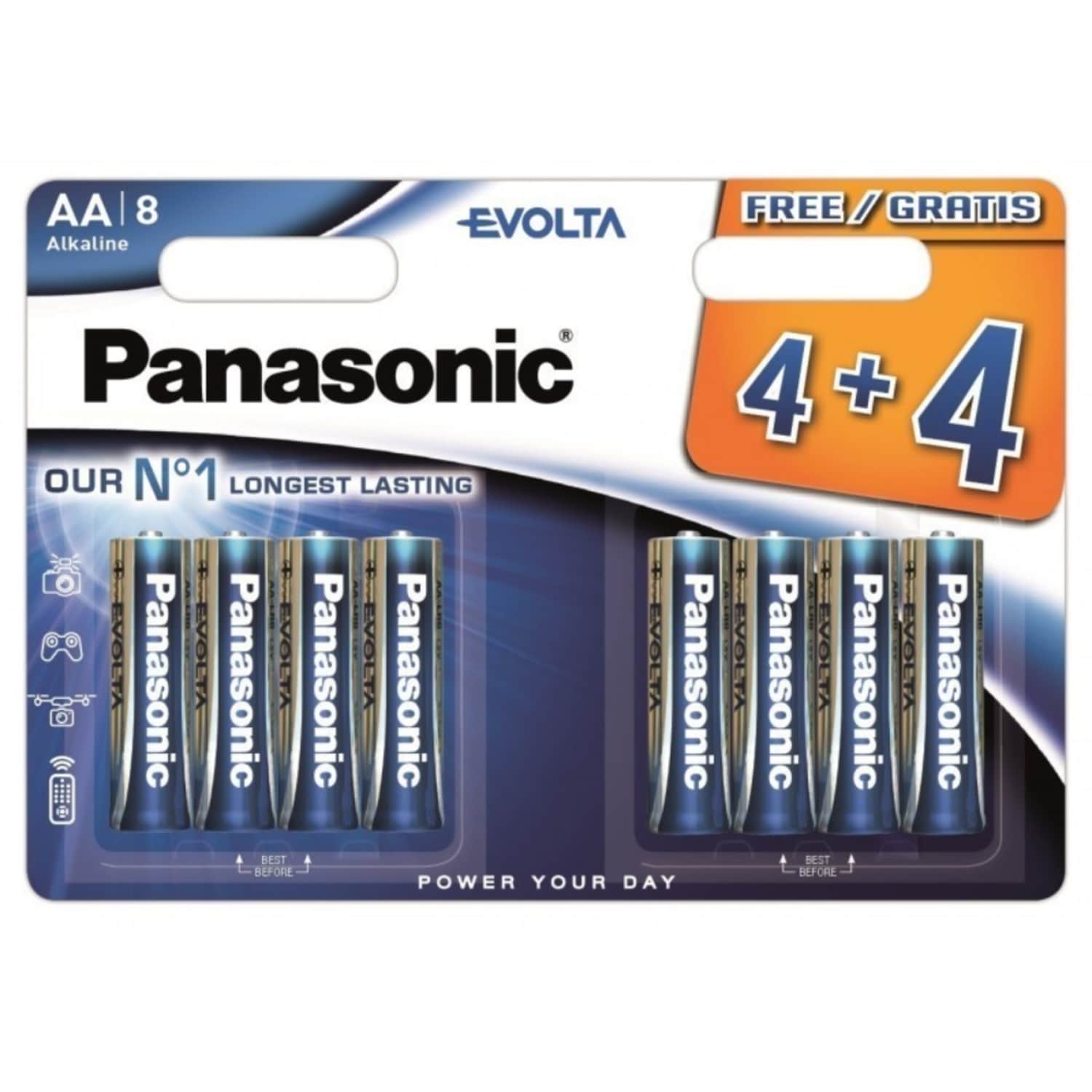 Patareid Panasonic LR6EGE/8B 4+4tk