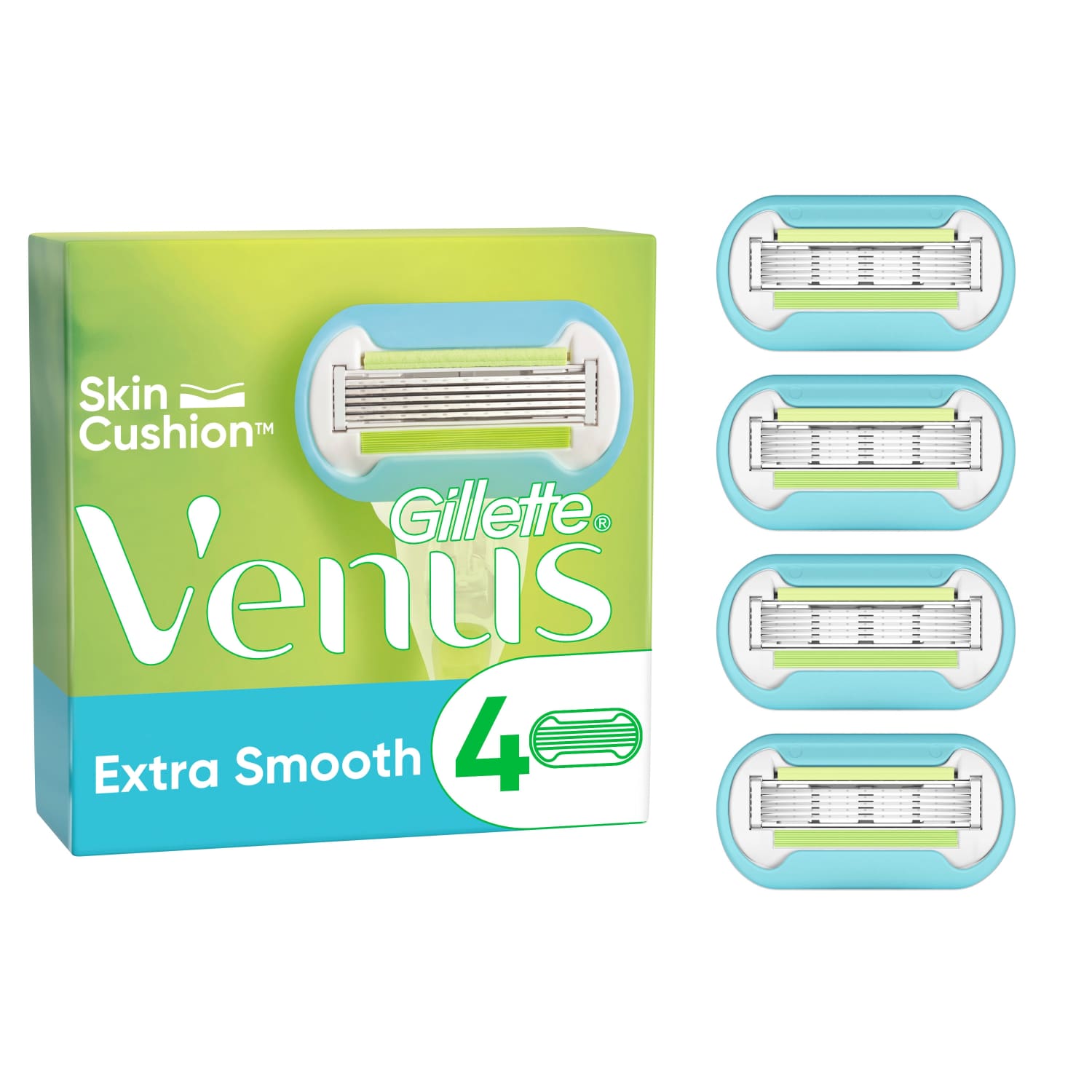 Skustuvo galvutės VENUS EXTRA SMOOTH, 4 vnt.