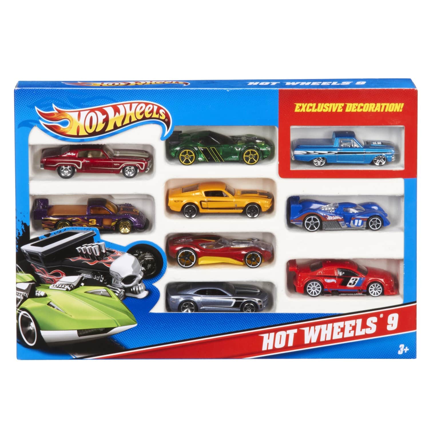 Mänguautode kom. 10 autot HotWheels