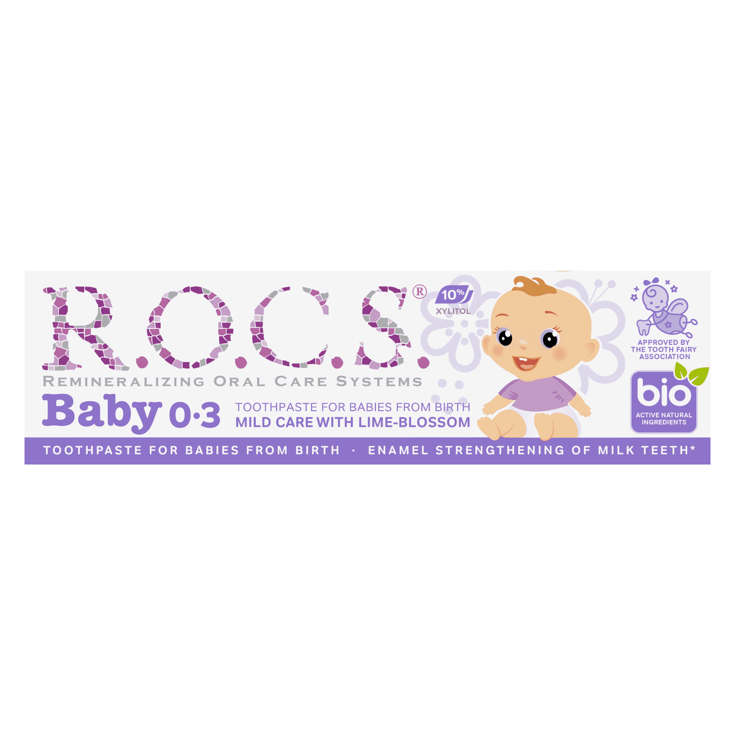 Zobu pasta Rocs Baby liepziedu,0-3 mēn.,35ml