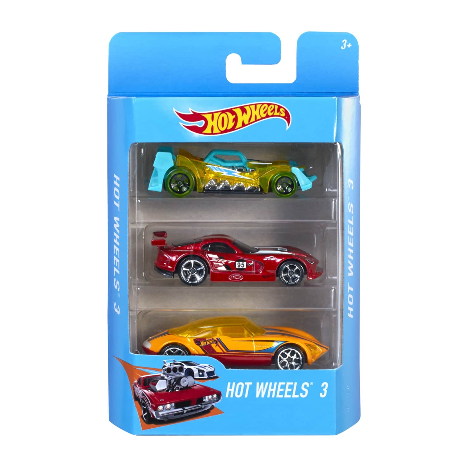 R/l mašīnu komplekts 3 gb HotWheels