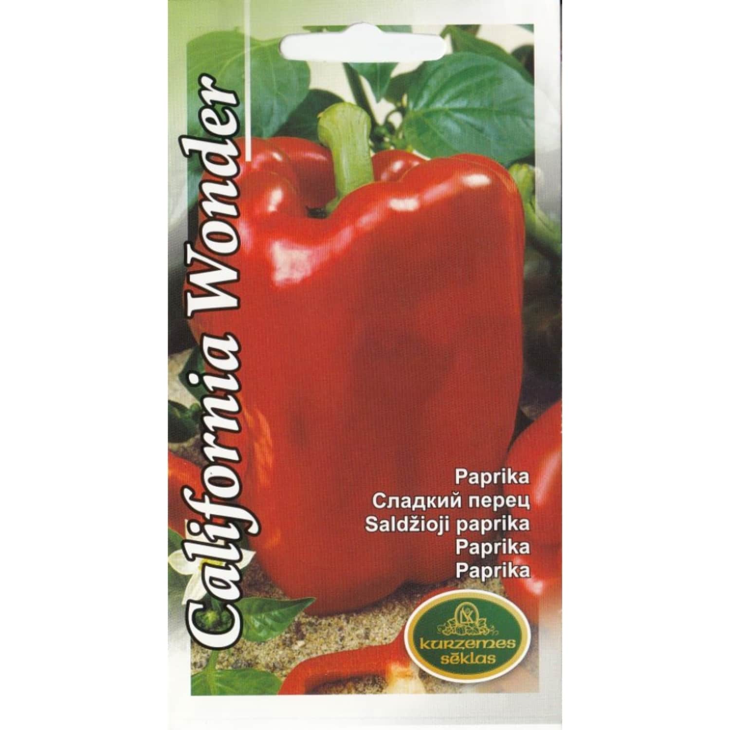 Paprika California sark. Kurzemes Sēklas