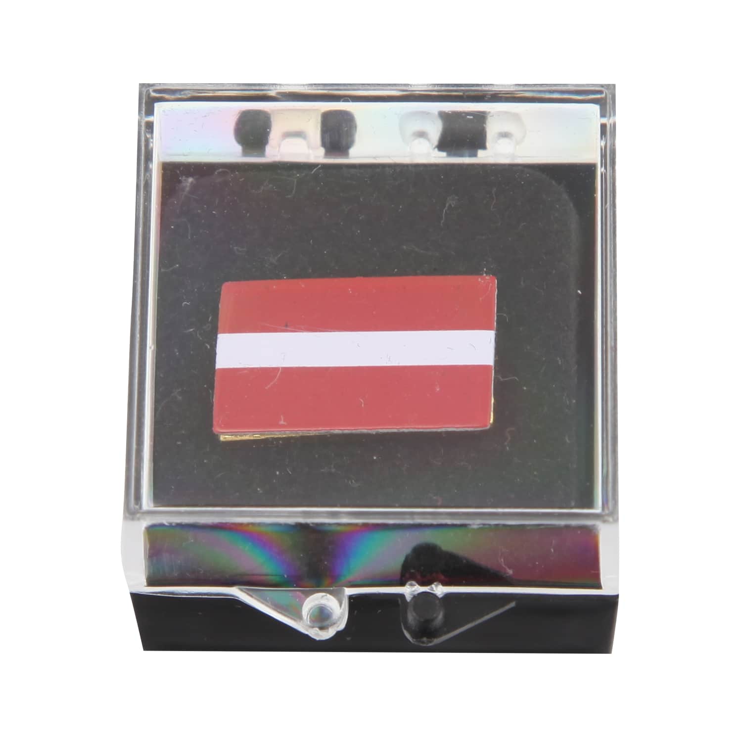 Nozīmīte karogs kastē Baltijas Suveniri