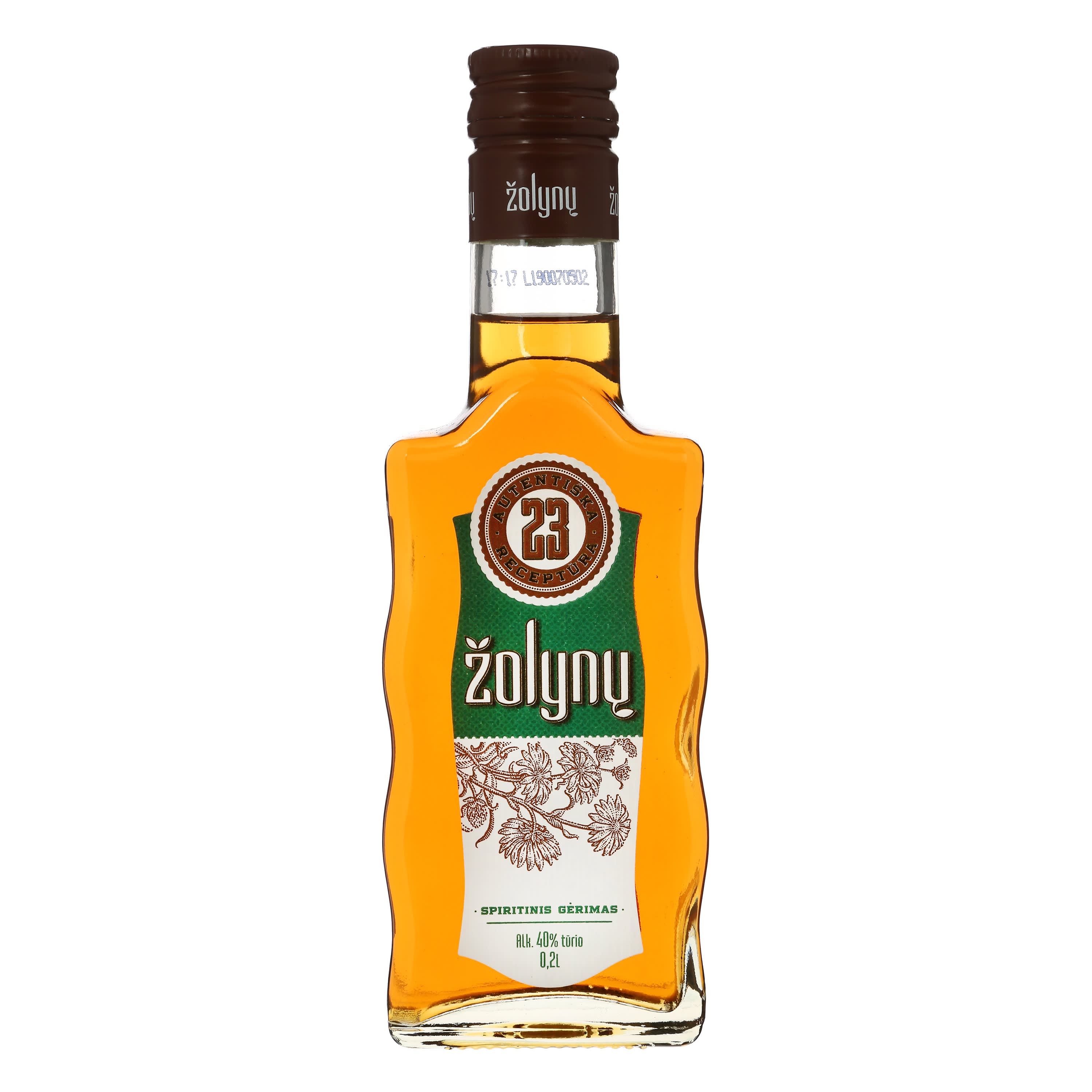 Spiritinis gėrimas ŽOLYNŲ 23, 40%, 0,2l