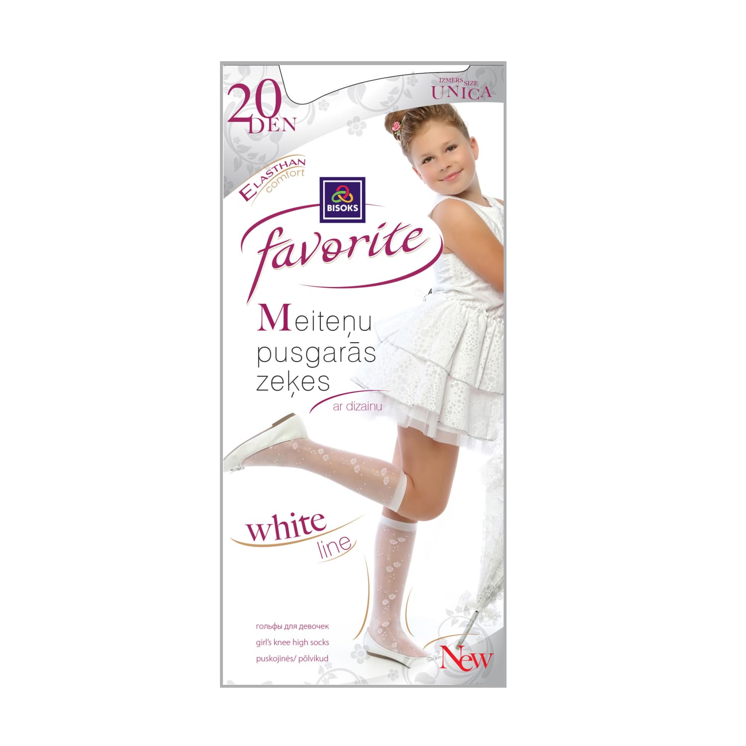 Mergaičių kojinės FAVORITE 20d 51120