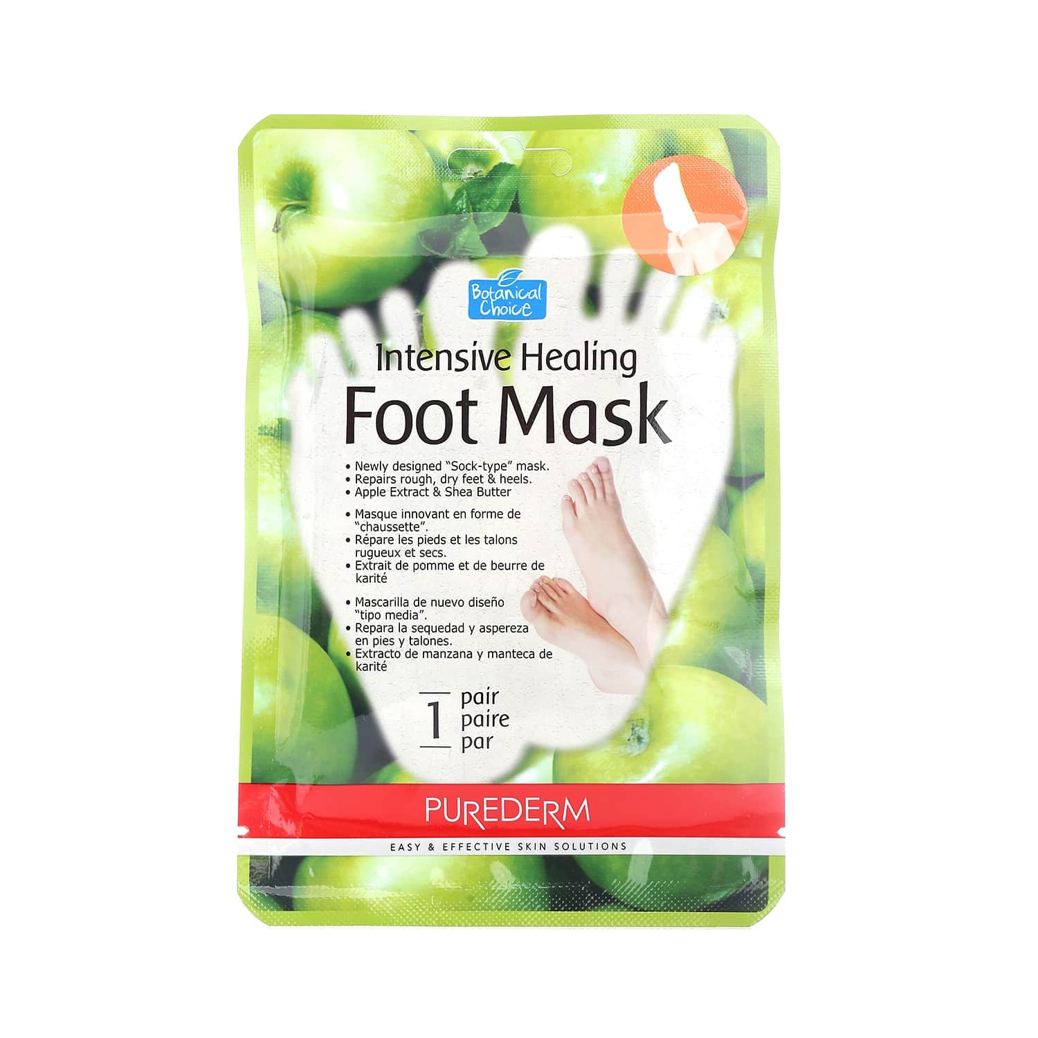 Pēdu maska Purederm Intensive Healing 