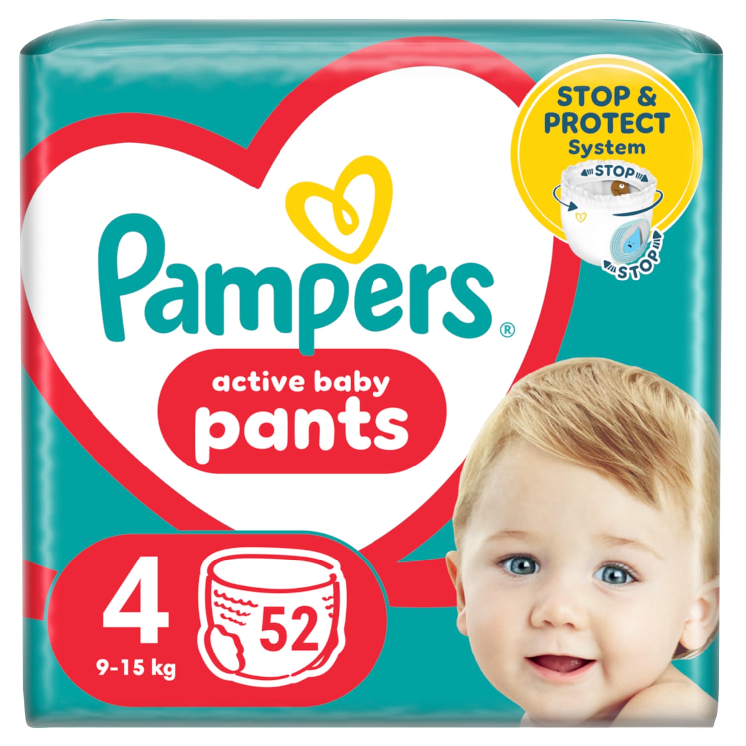 Biksītes Pampers Jumbo S4 9-15kg 52gab