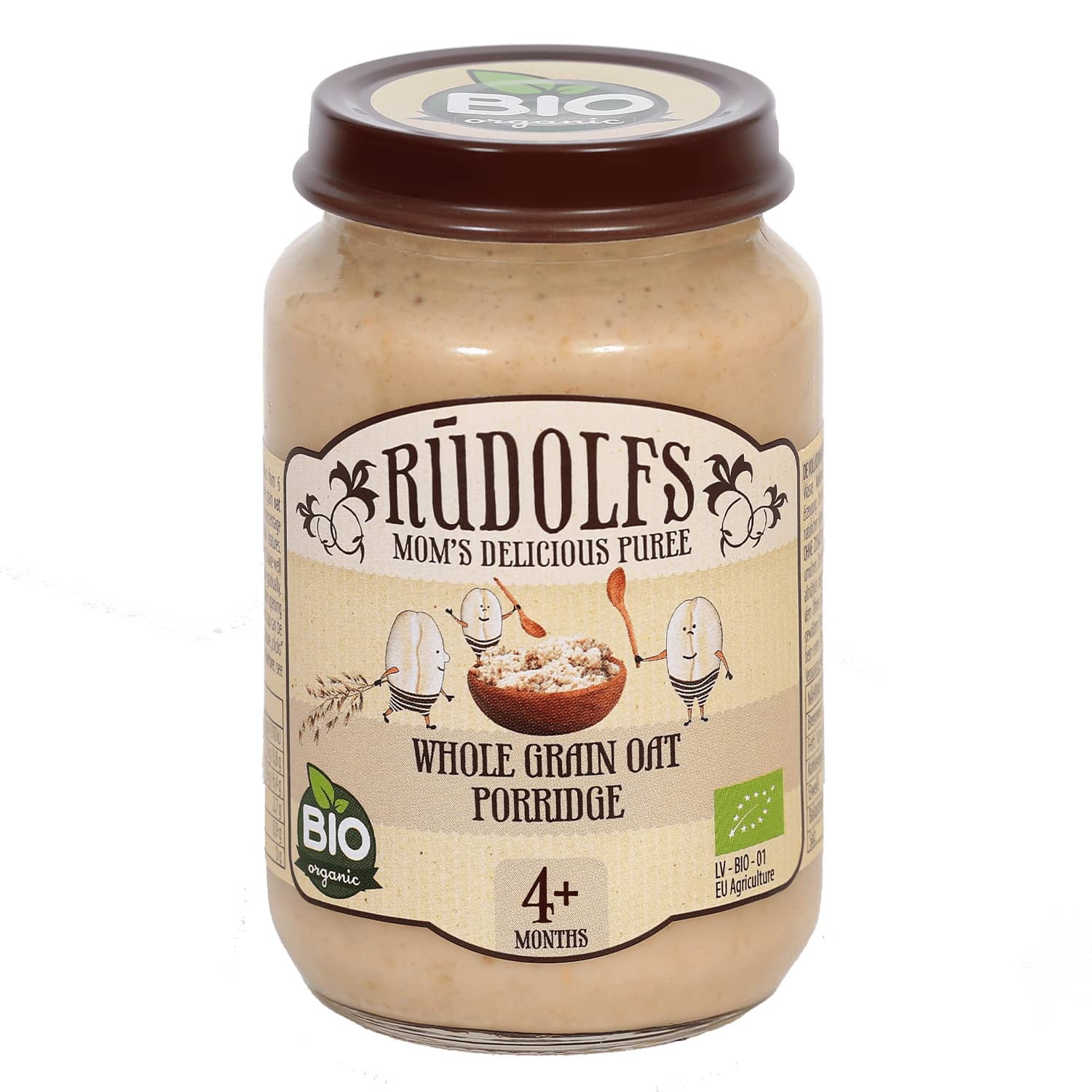 Biezp.Rūdolfs Bio pilngr.auzu pārslu 190g