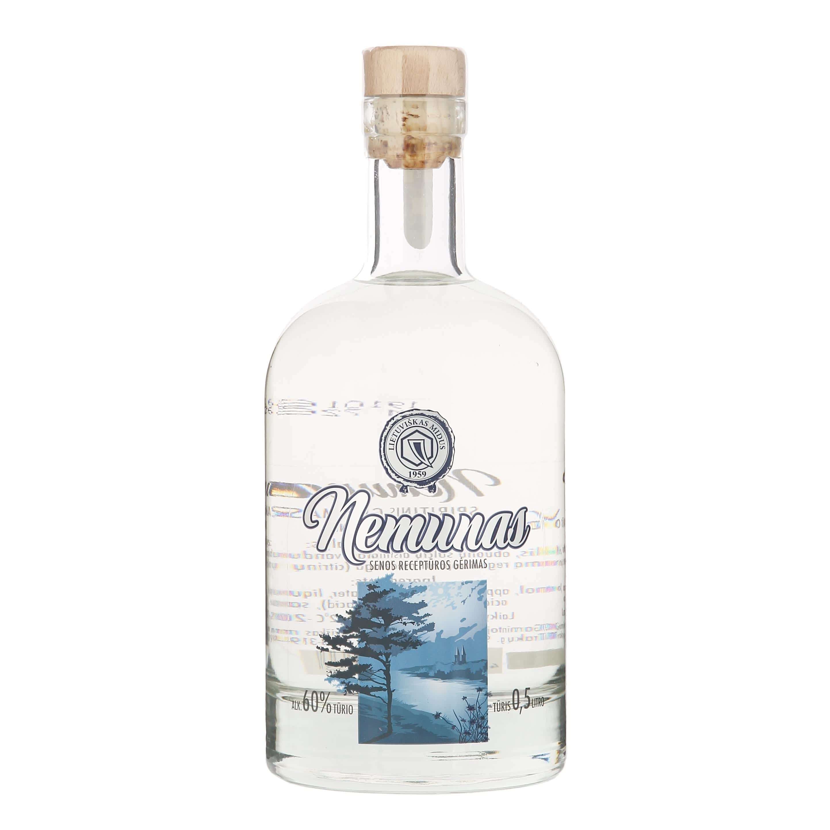 Spiritinis gėrimas NEMUNAS, 60 %, 0,5 l