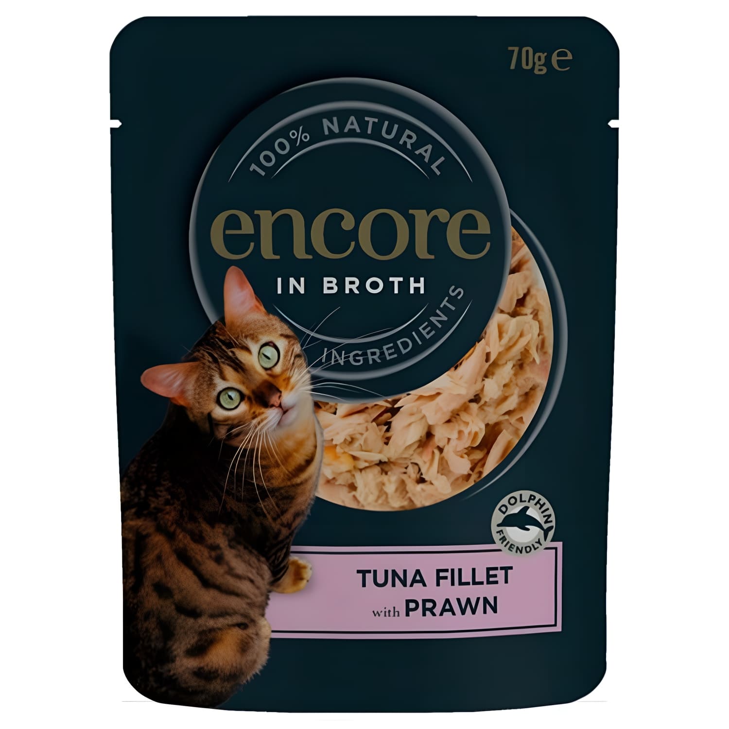 Kačių konserv.tunu, krevetėmis ENCORE,70g