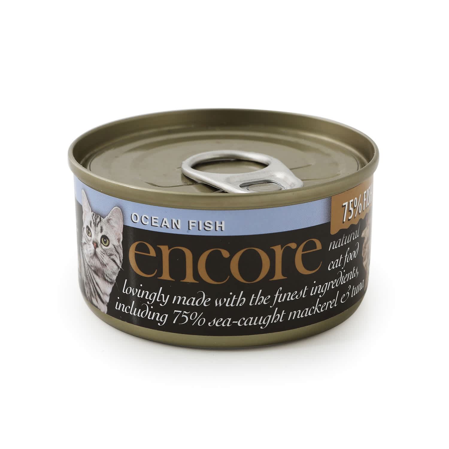 Kačių konservai su jūros žuvimi ENCORE, 70 g