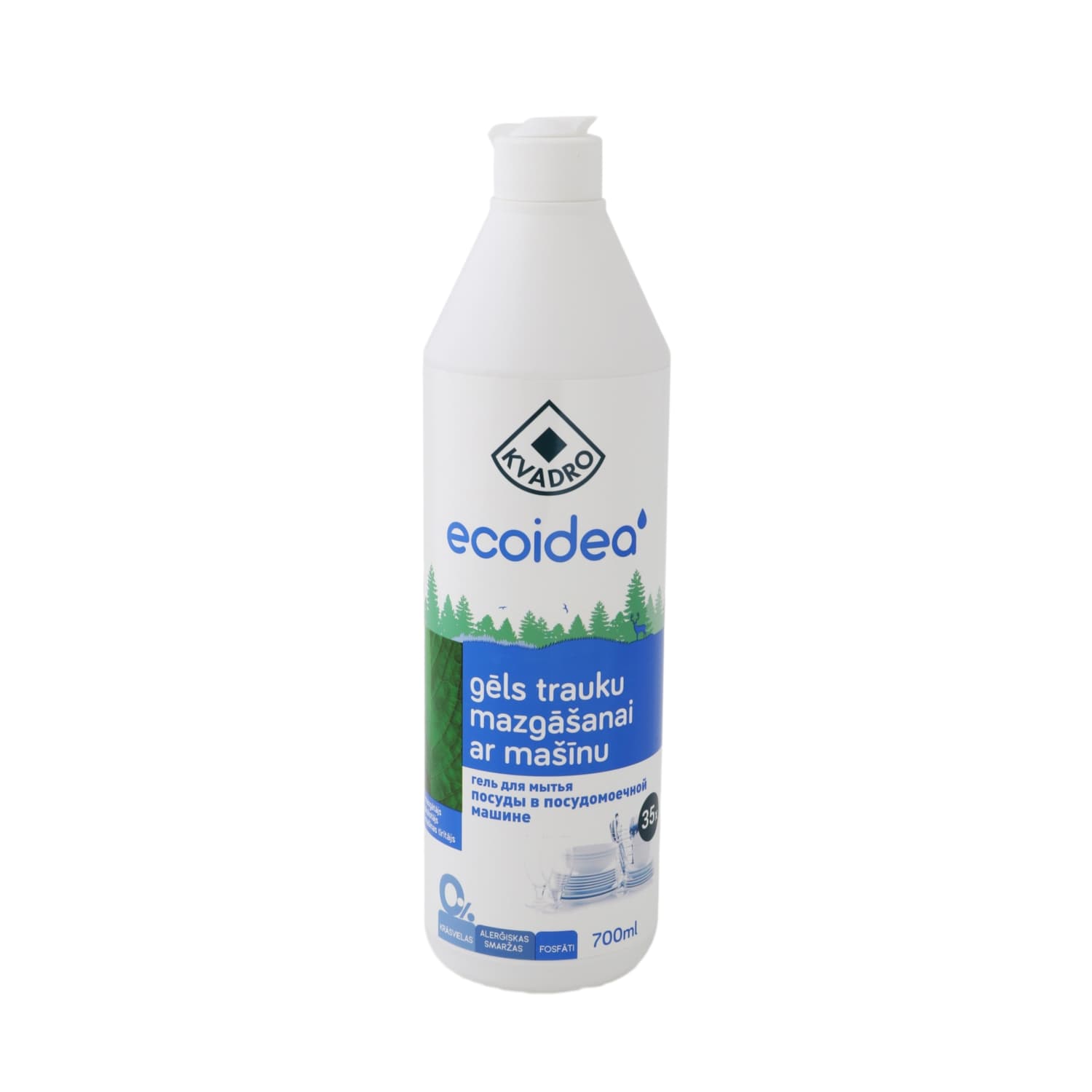 Gēls Kvadro Ecoidea trauku mazg.ar maš. 700ml