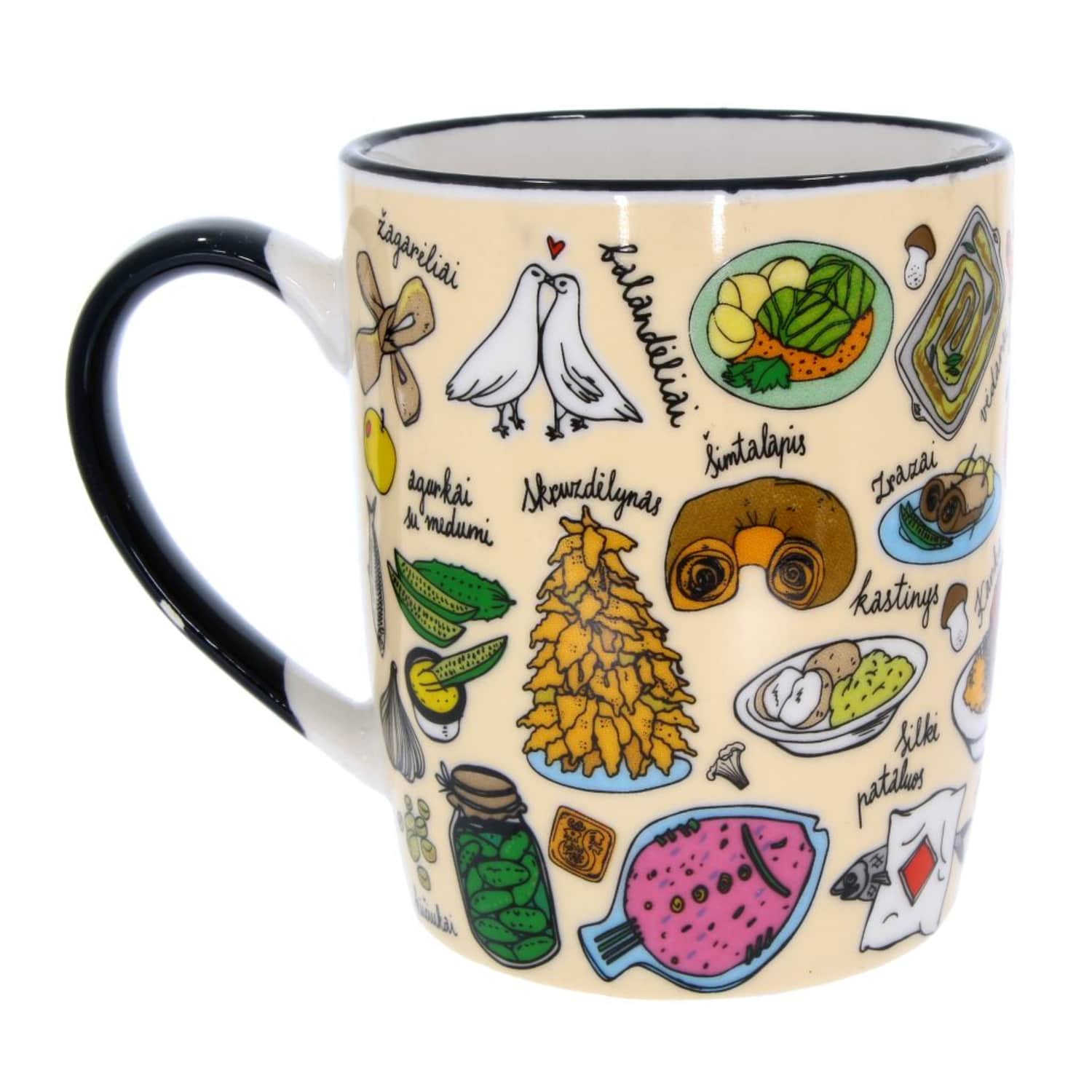 Porc. puodelis LIETUVIŠKI PATIEKALAI, 350 ml