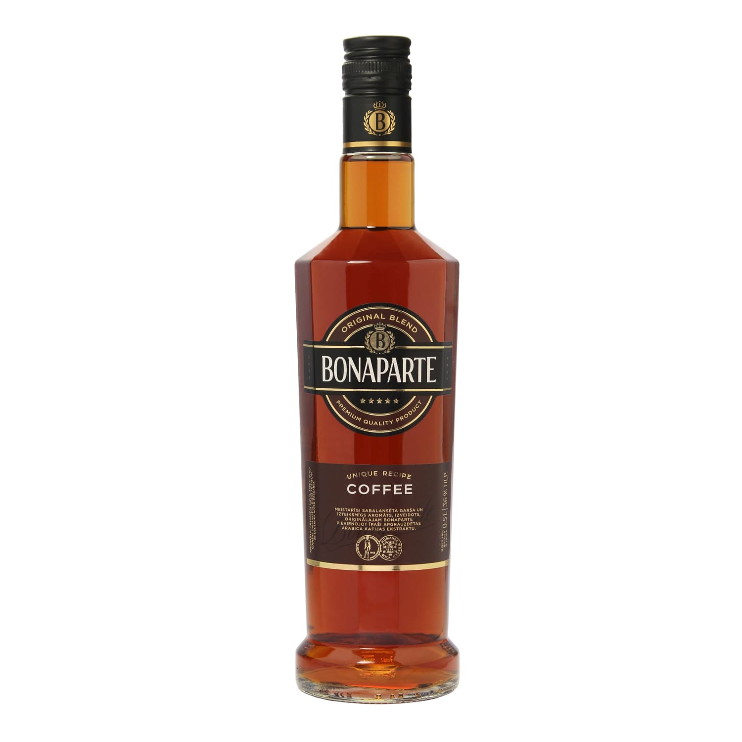 Stiprs alk. Dzēr. Bonaparte Coffee 36% 0,5l