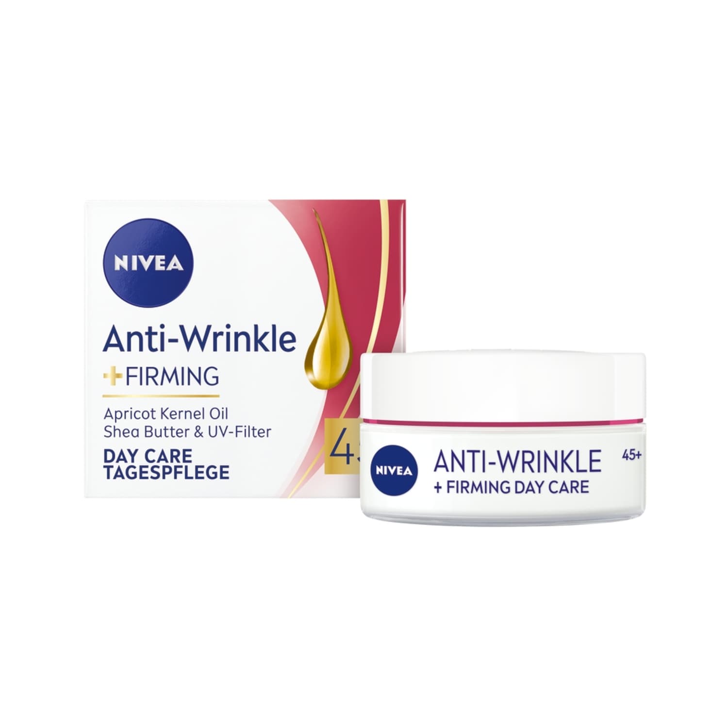 Dienas krēms Nivea pretgrumbu vsg 45+ 50ml