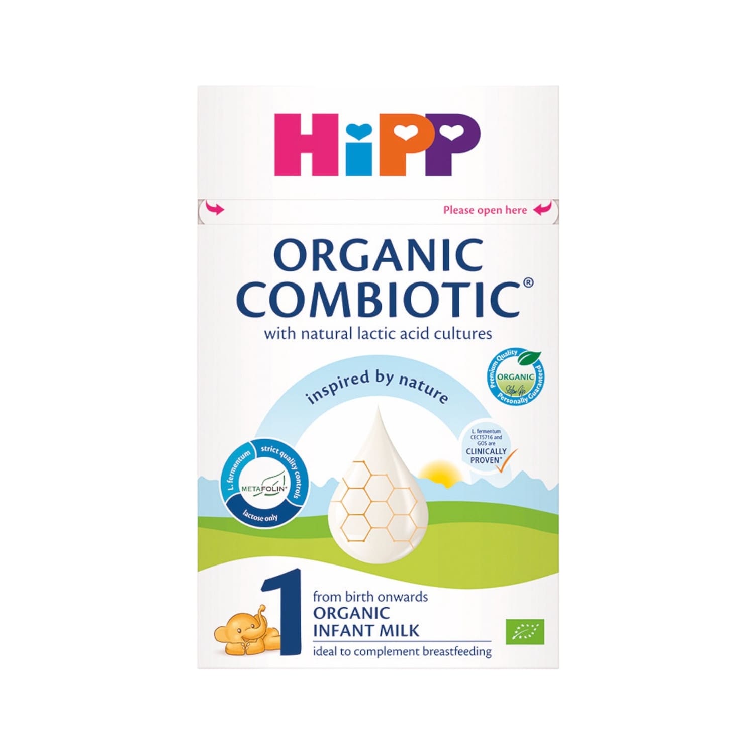 Pieno miš. HIPP COMBIOTIC 1, 0+ , BIO, 800 g