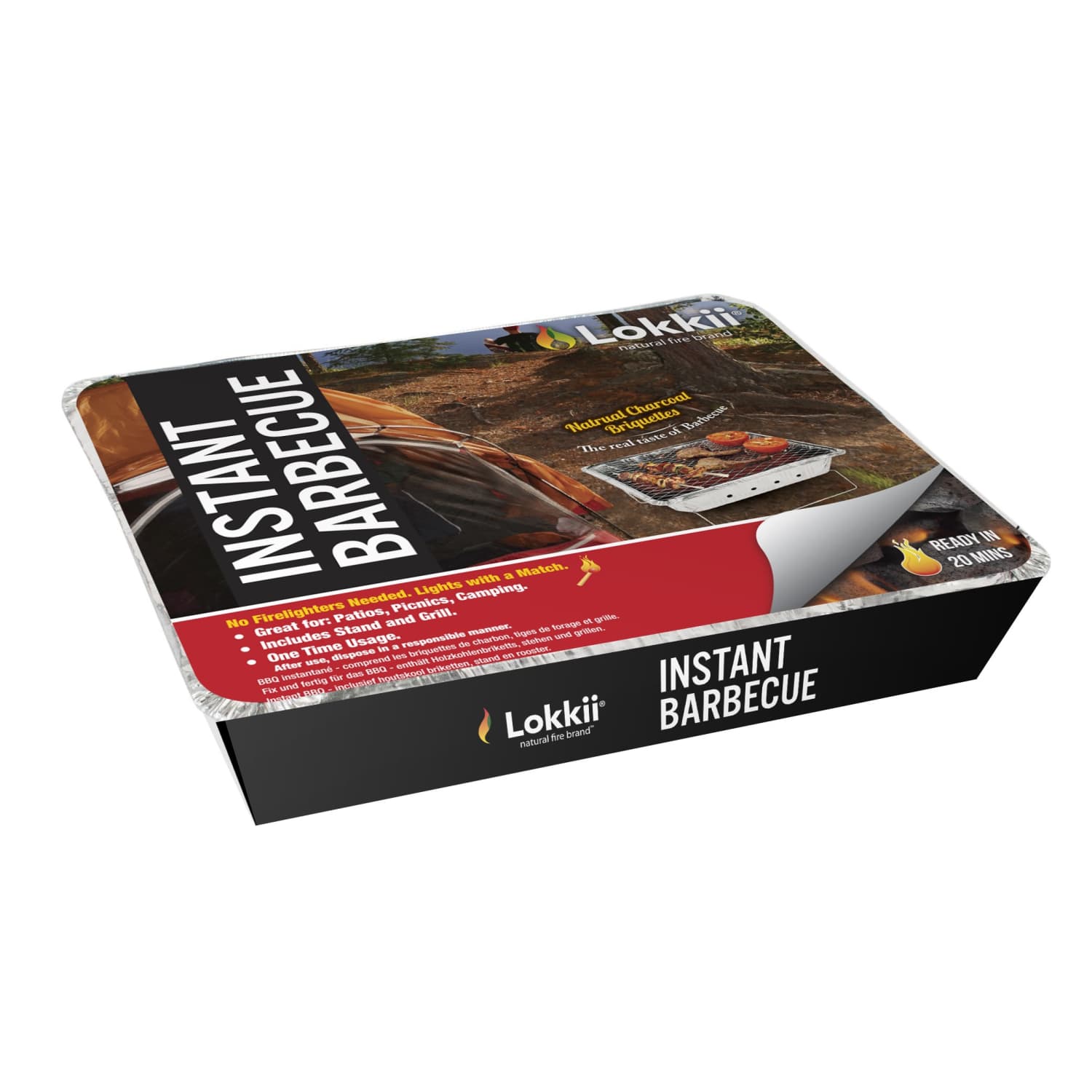 Ühekordne grill Lokkii 600g