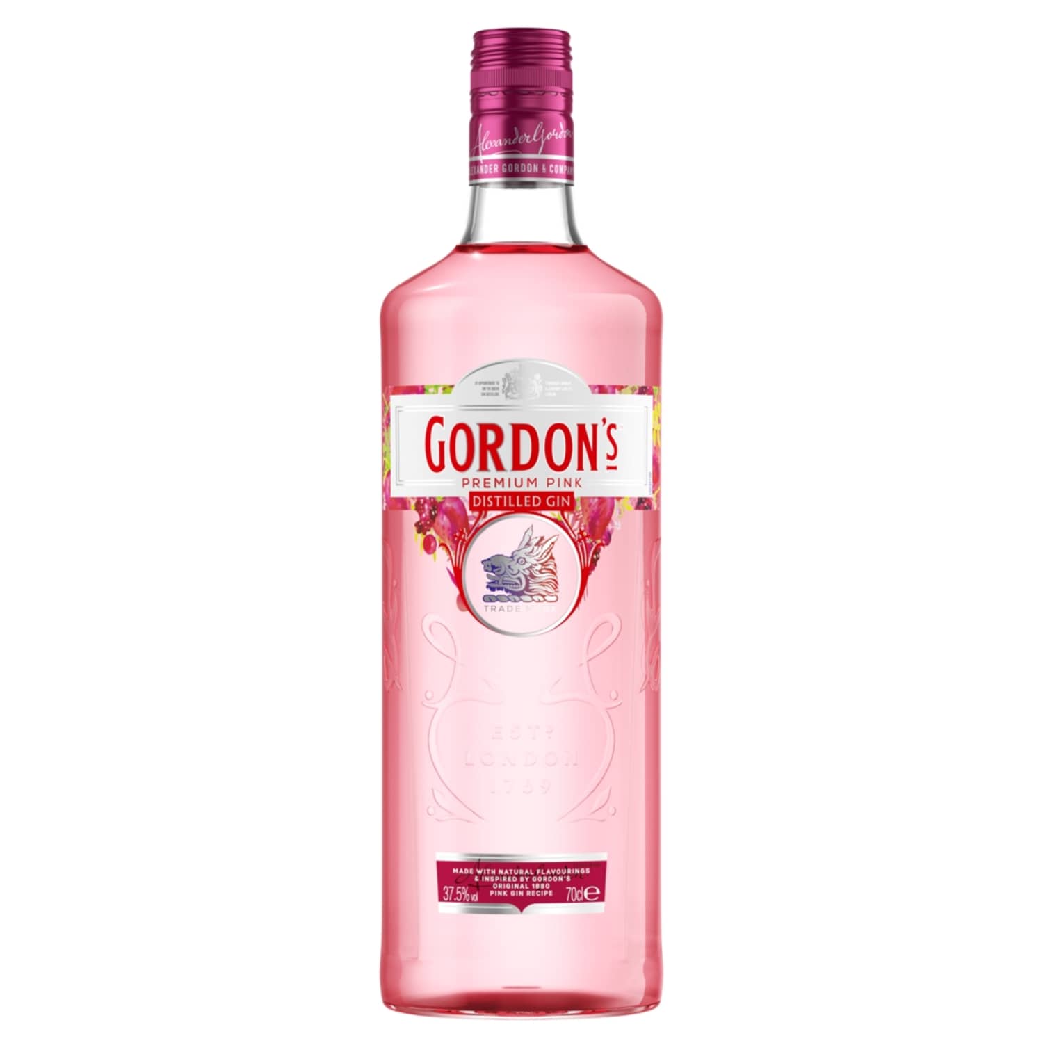 Džins Gordon's Pink 37,5% 0,7l