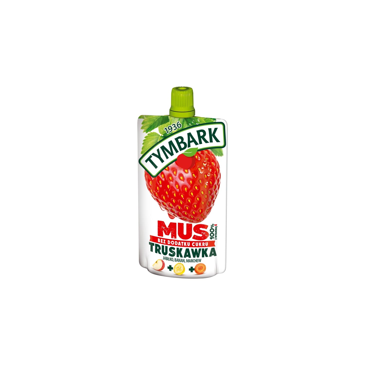 Biezenis Tymbark āb. zemeņu, burk. ban. 120g