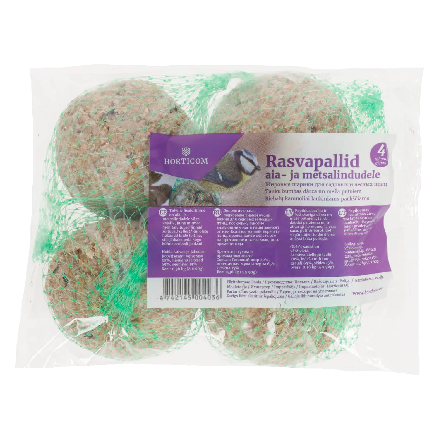 Rasvapallid Horticom 360g