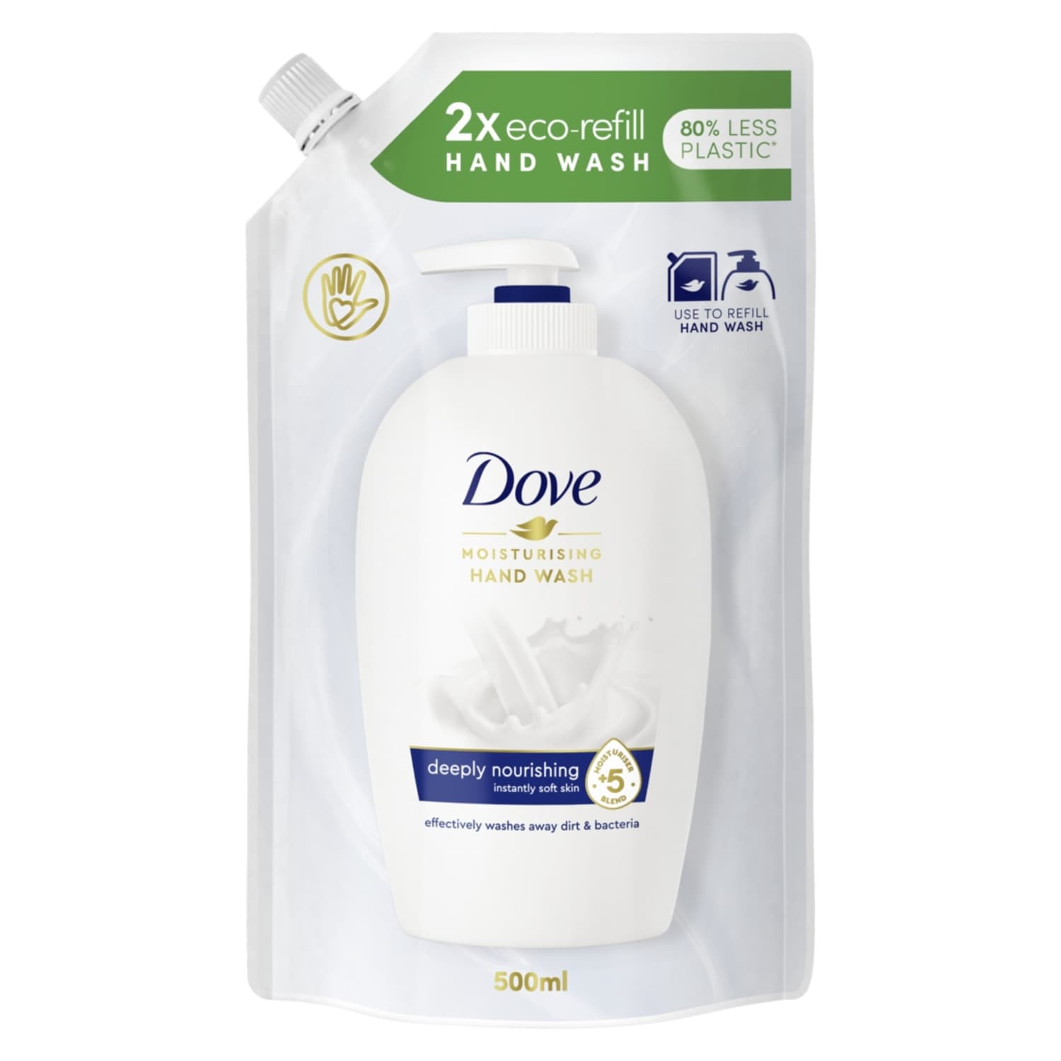 Šķidrās ziepes Dove Caring Refill 500ml
