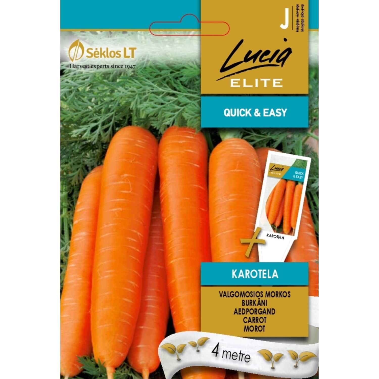 Sēklas LUCIA ELITE Galda burkāni