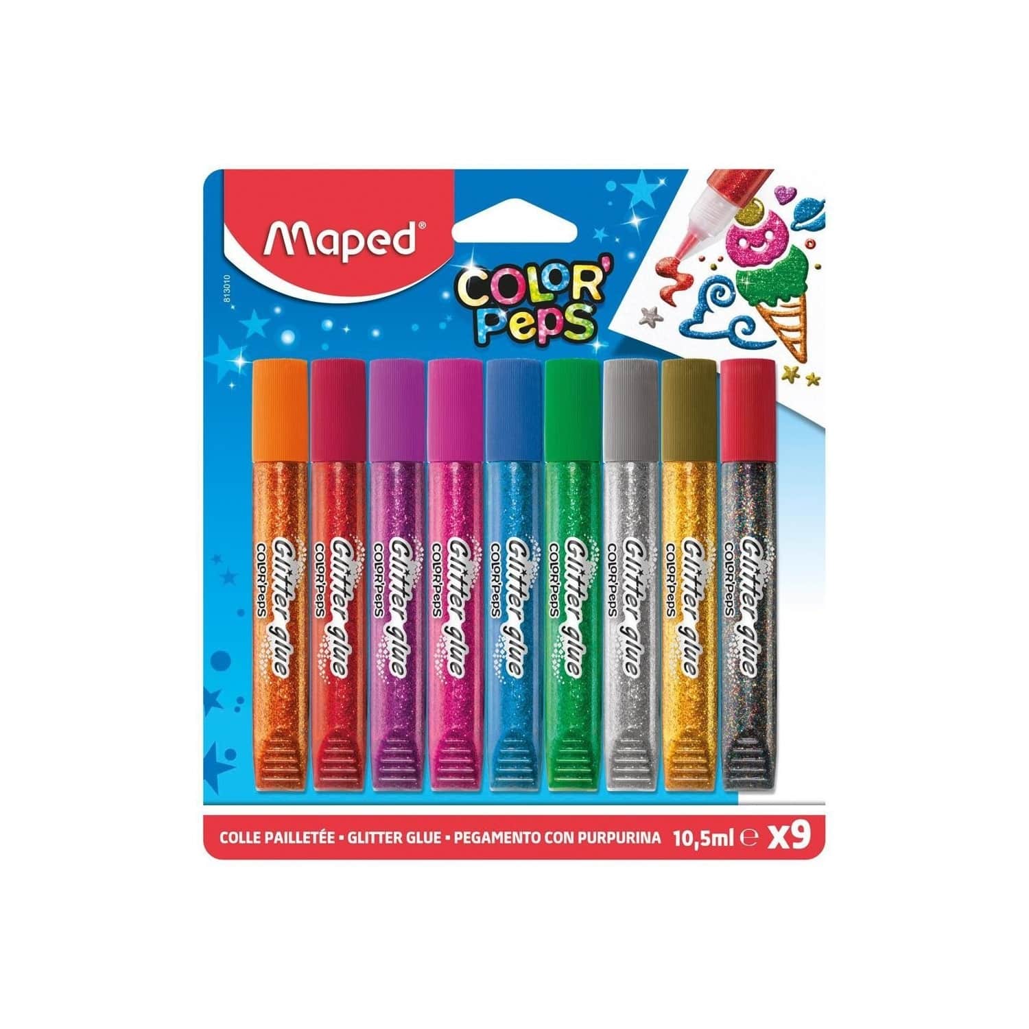 Līme ar gliteri ColorPeps 9x10.5ml BS26