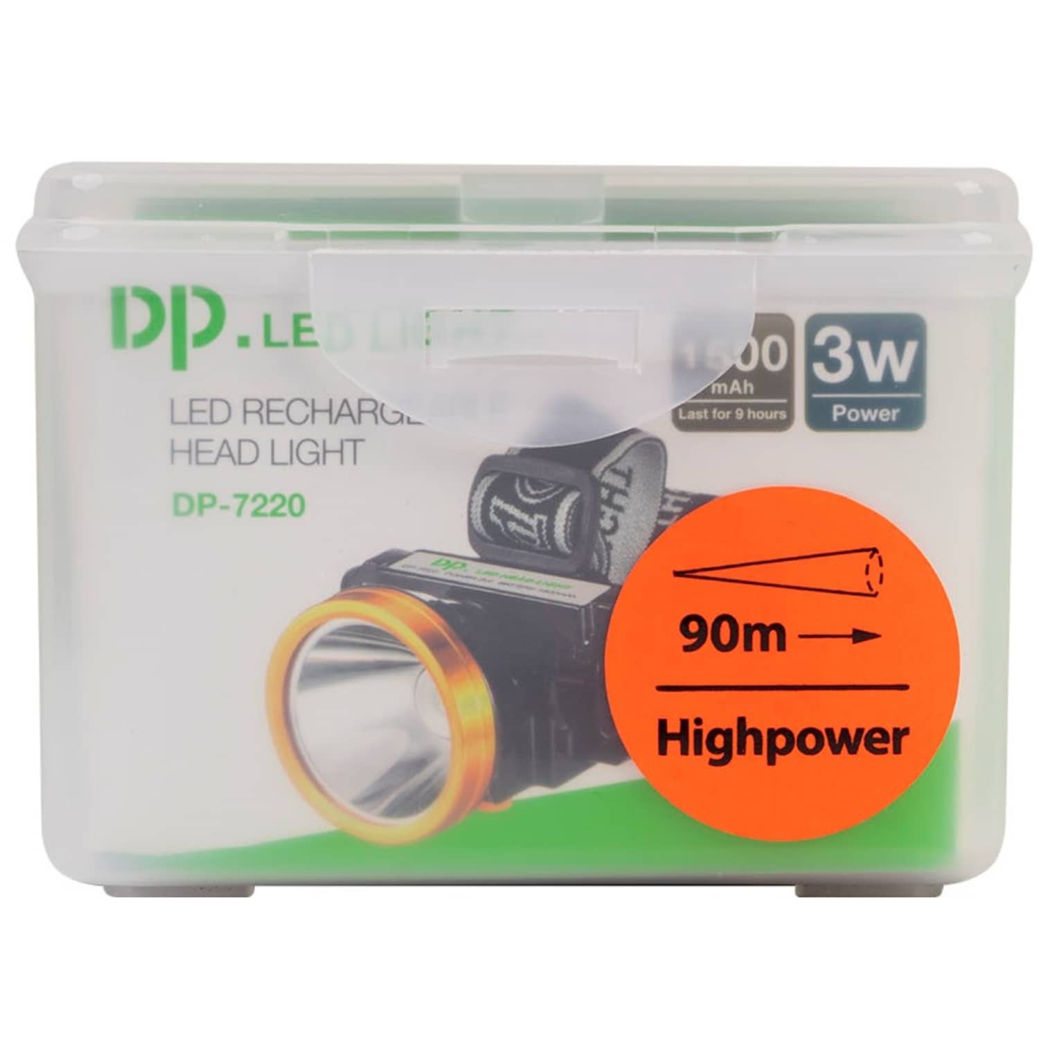 Pealamp DP Focus 90m 6h
