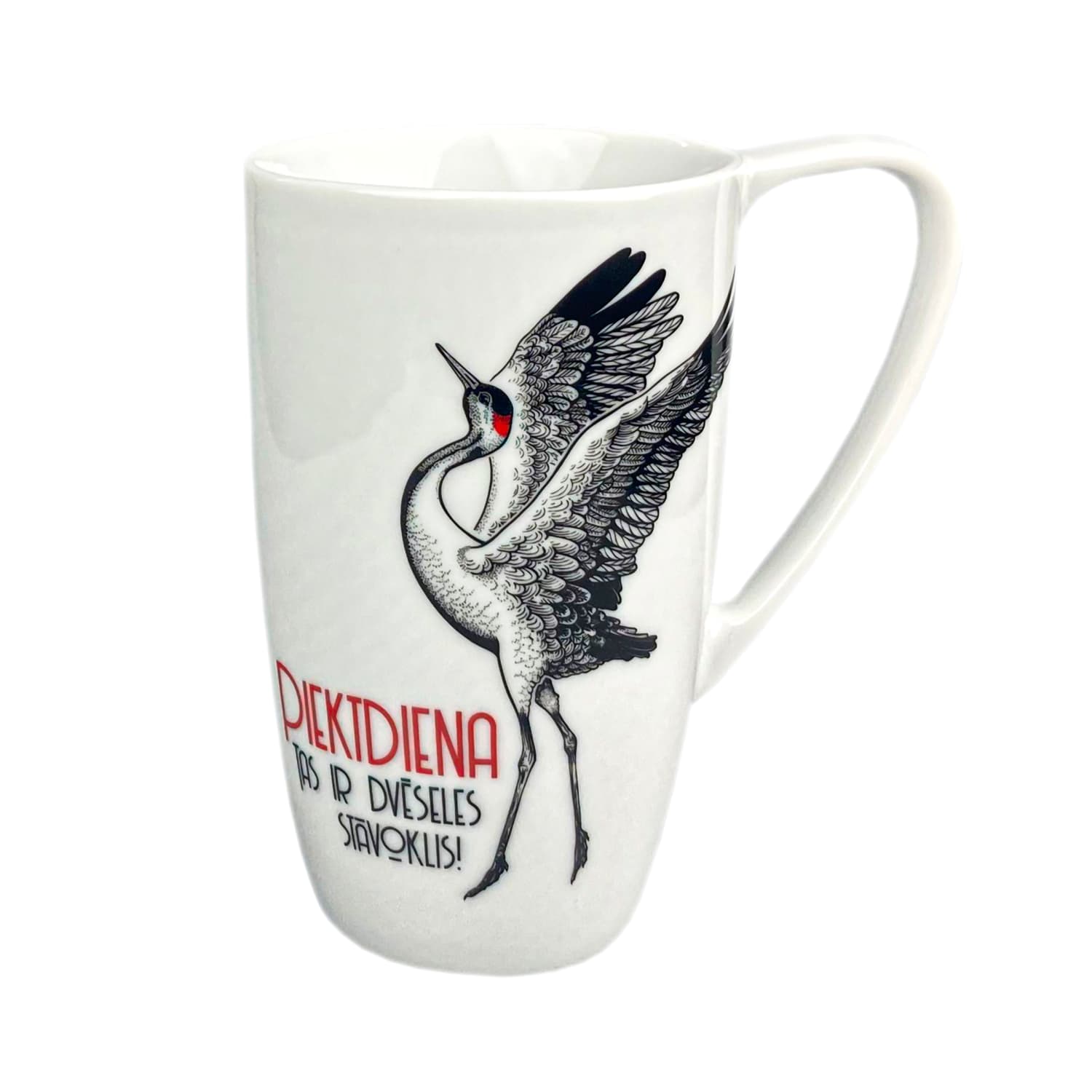 Krūze, lielā, porcelāna, ar krāsām 400ml