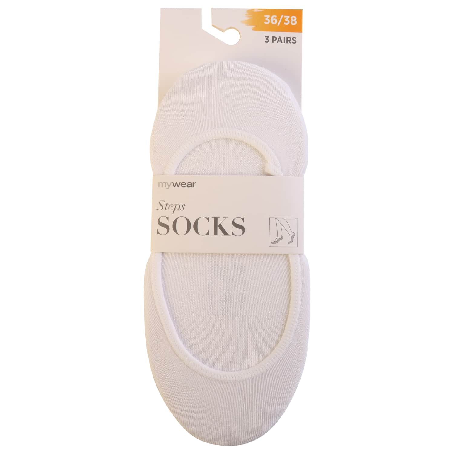 Sieviešu zeķes-pēdiņas Mywear 3 pāri 36/38