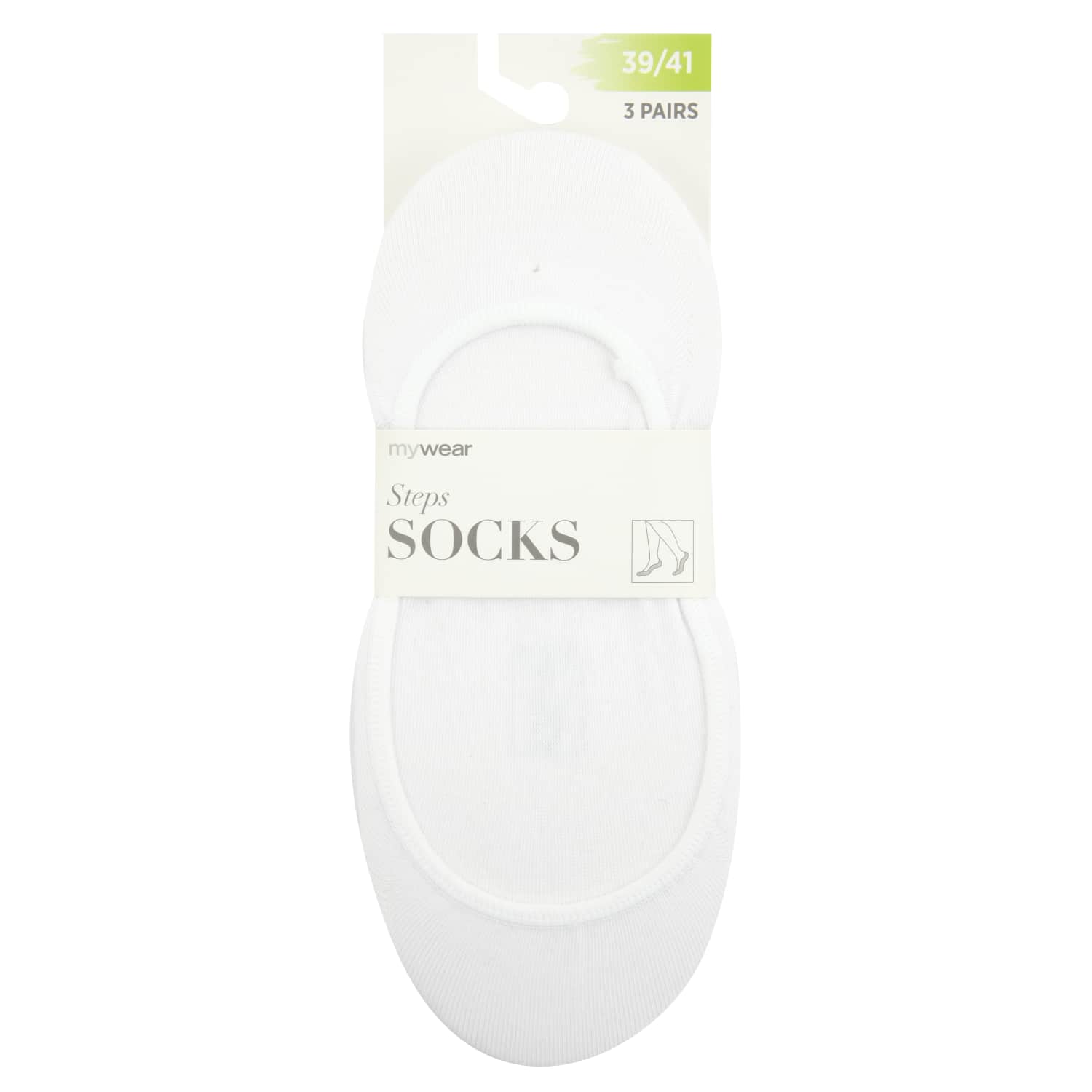 Sieviešu zeķes-pēdiņas Mywear 3 pāri 39/41