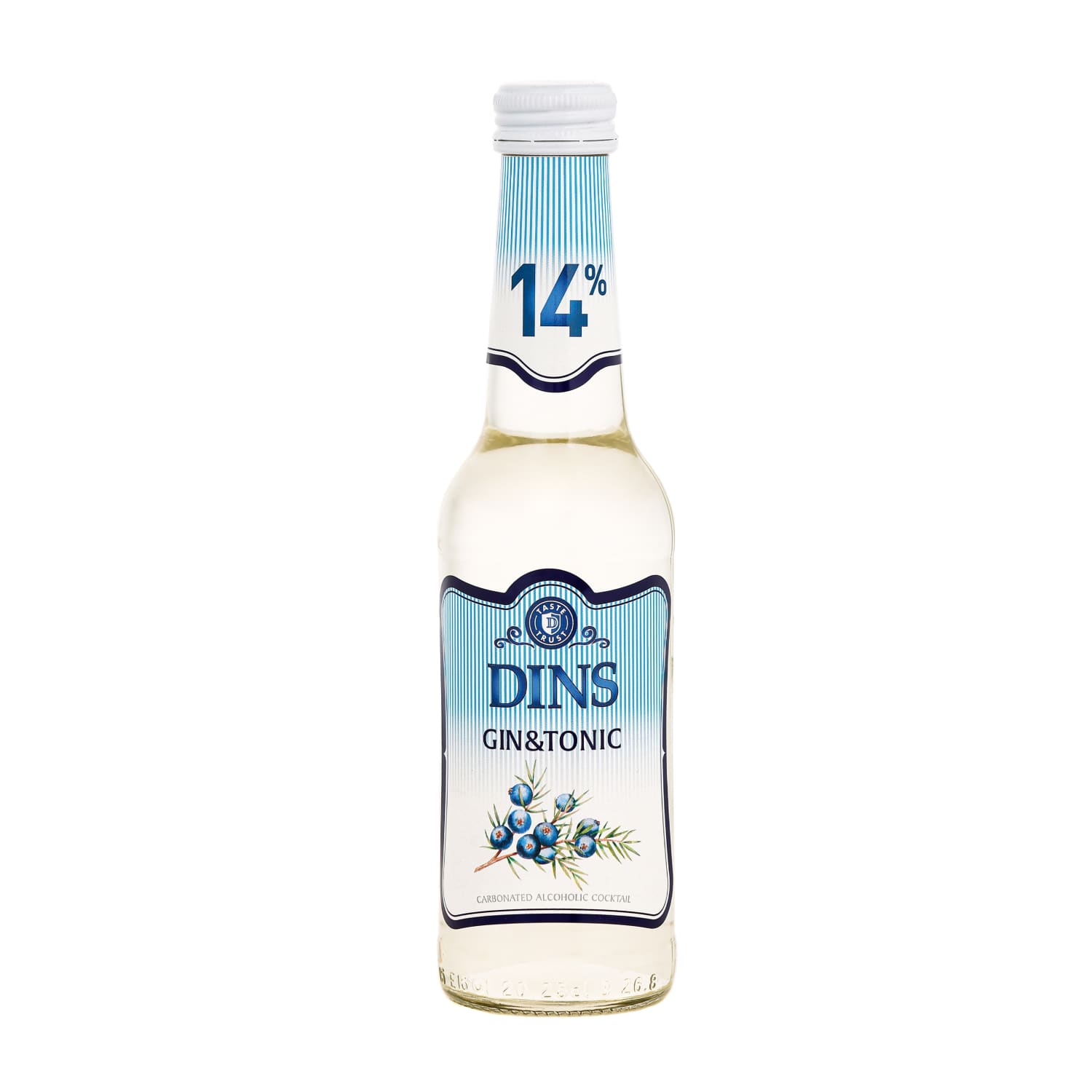 Alkohol. kokteilis Dins Gin & Tonic 14% 0,25l