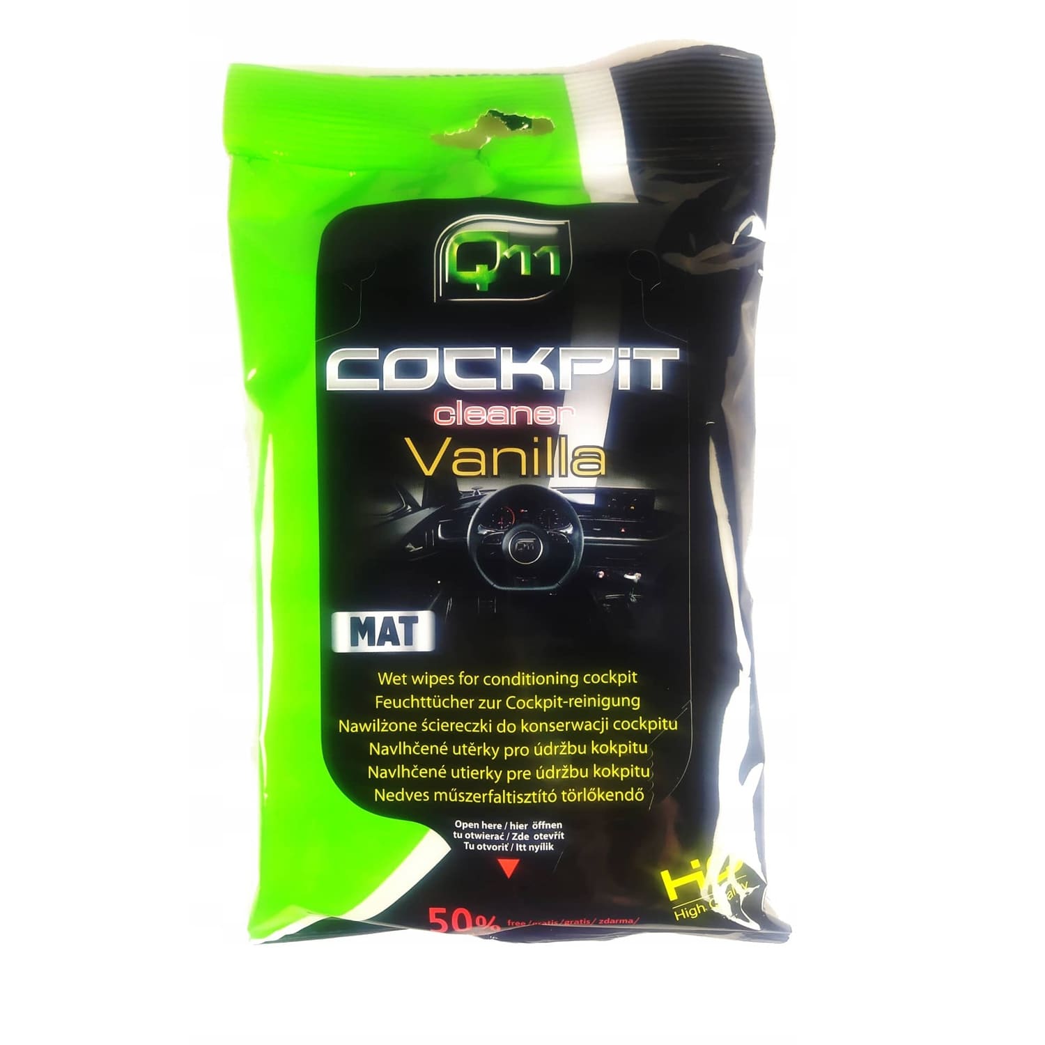 Mitrās salvetes auto kopš.MATT,Vanilla