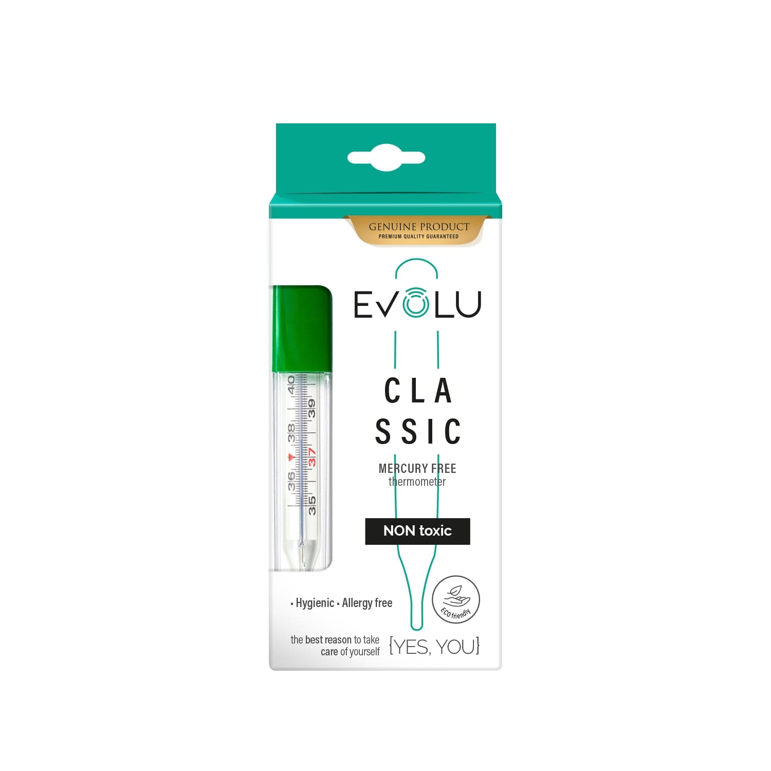 Termomeeter Evolu (elavhõbedavaba)