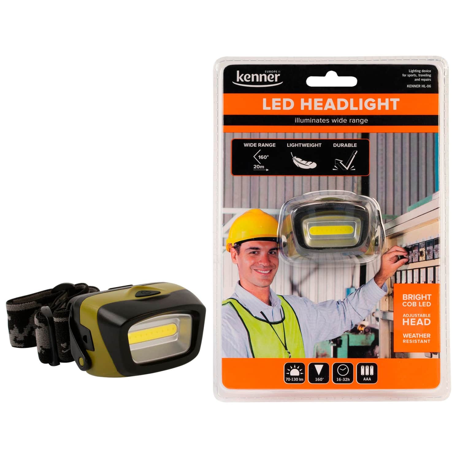 Led pieres lukturis, 3*aaa Kenner hl-06